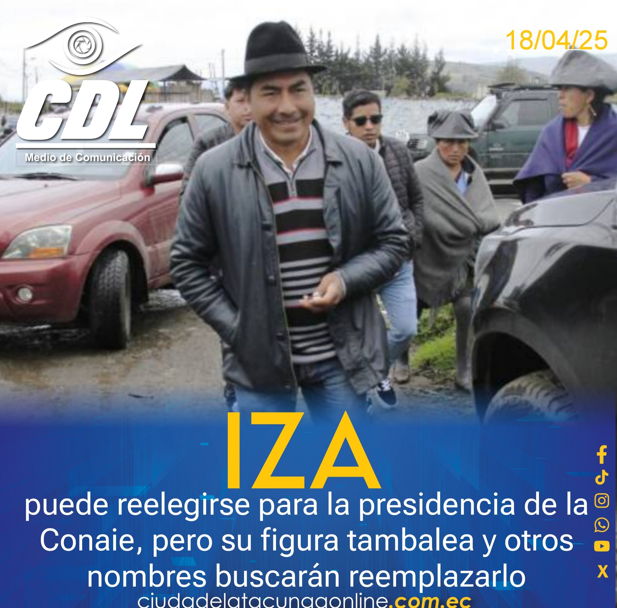 Leonidas Iza puede reelegirse para la presidencia de la Conaie, pero su figura tambalea y otros nombres buscarán reemplazarlo