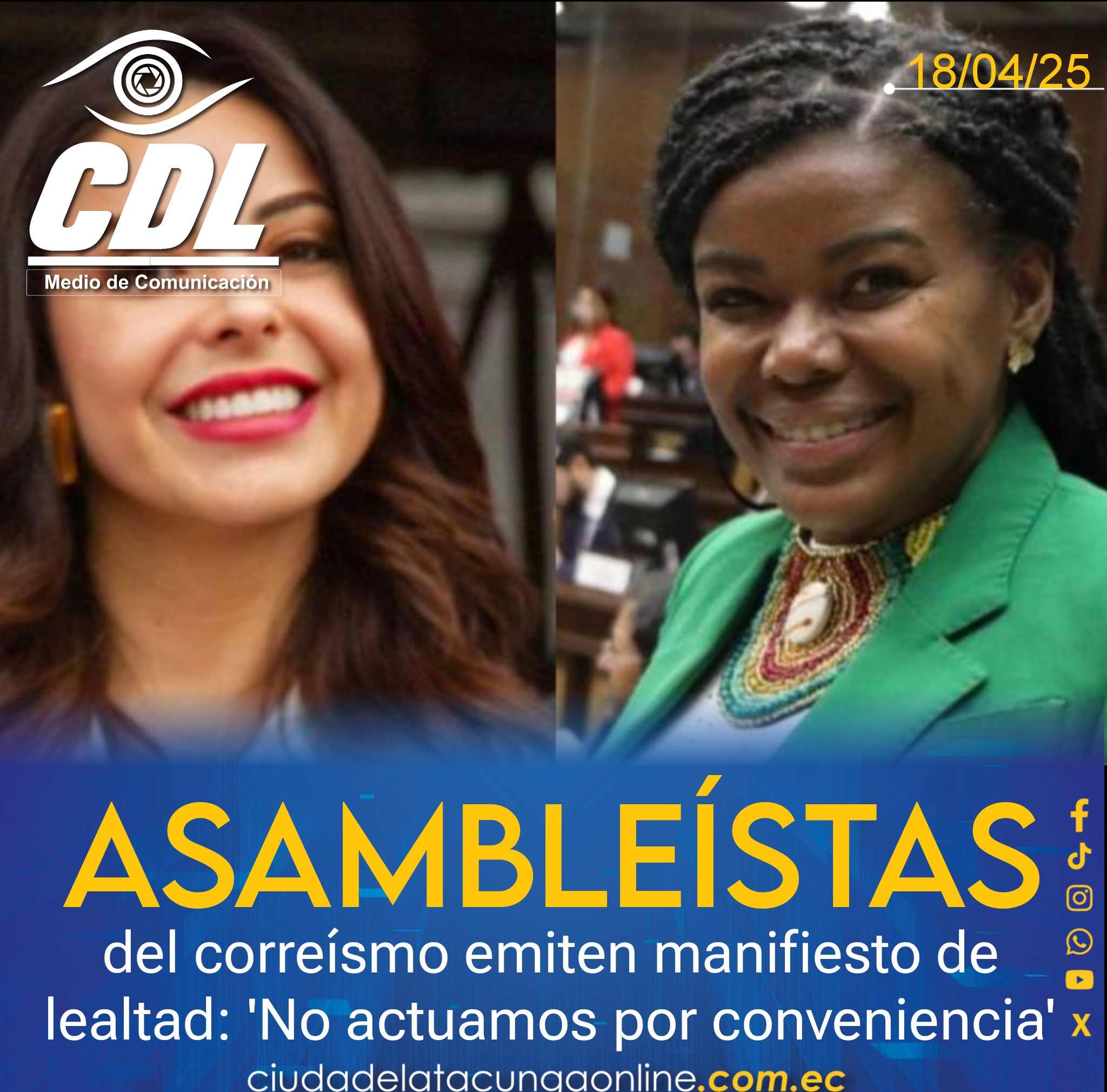 Asambleístas del correísmo emiten manifiesto de lealtad: ‘No actuamos por conveniencia’