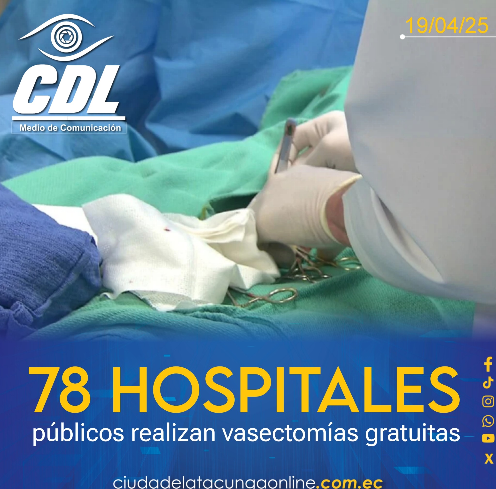 78 hospitales públicos realizan vasectomías gratuitas
