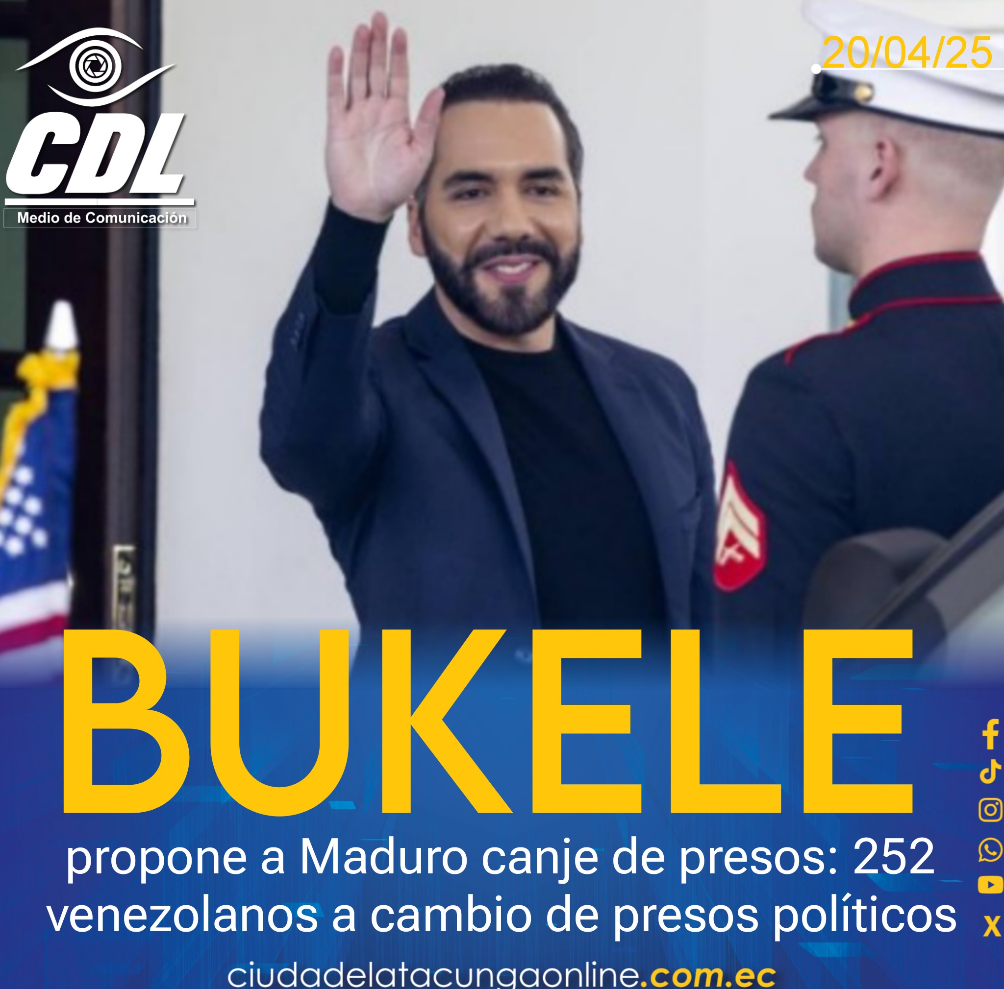 Bukele propone a Maduro canje de presos: 252 venezolanos a cambio de presos políticos