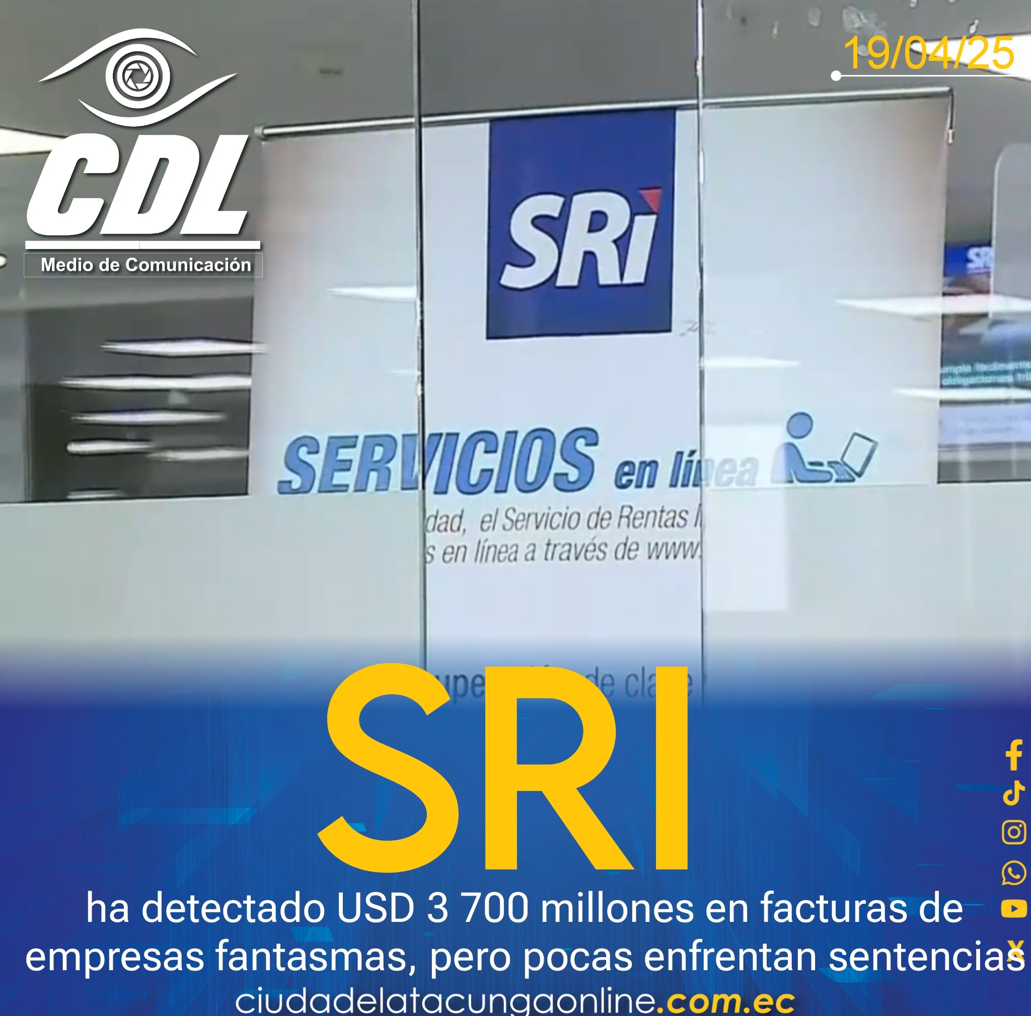 El SRI ha detectado USD 3 700 millones en facturas de empresas fantasmas, pero pocas enfrentan sentencias