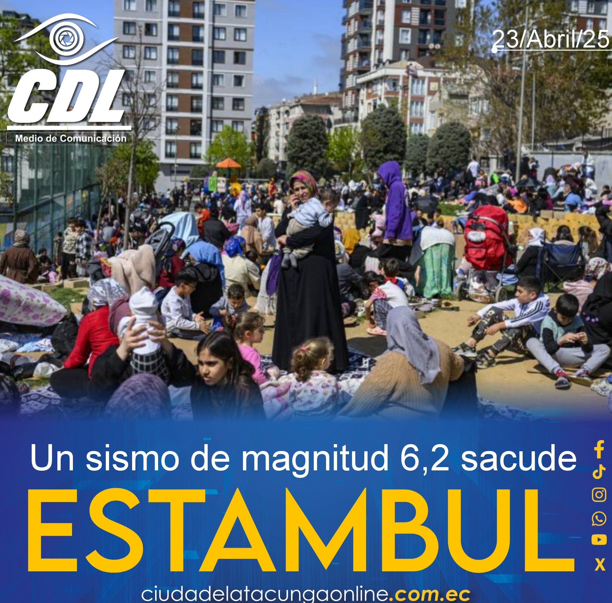 Un sismo de magnitud 6,2 sacude Estambul
