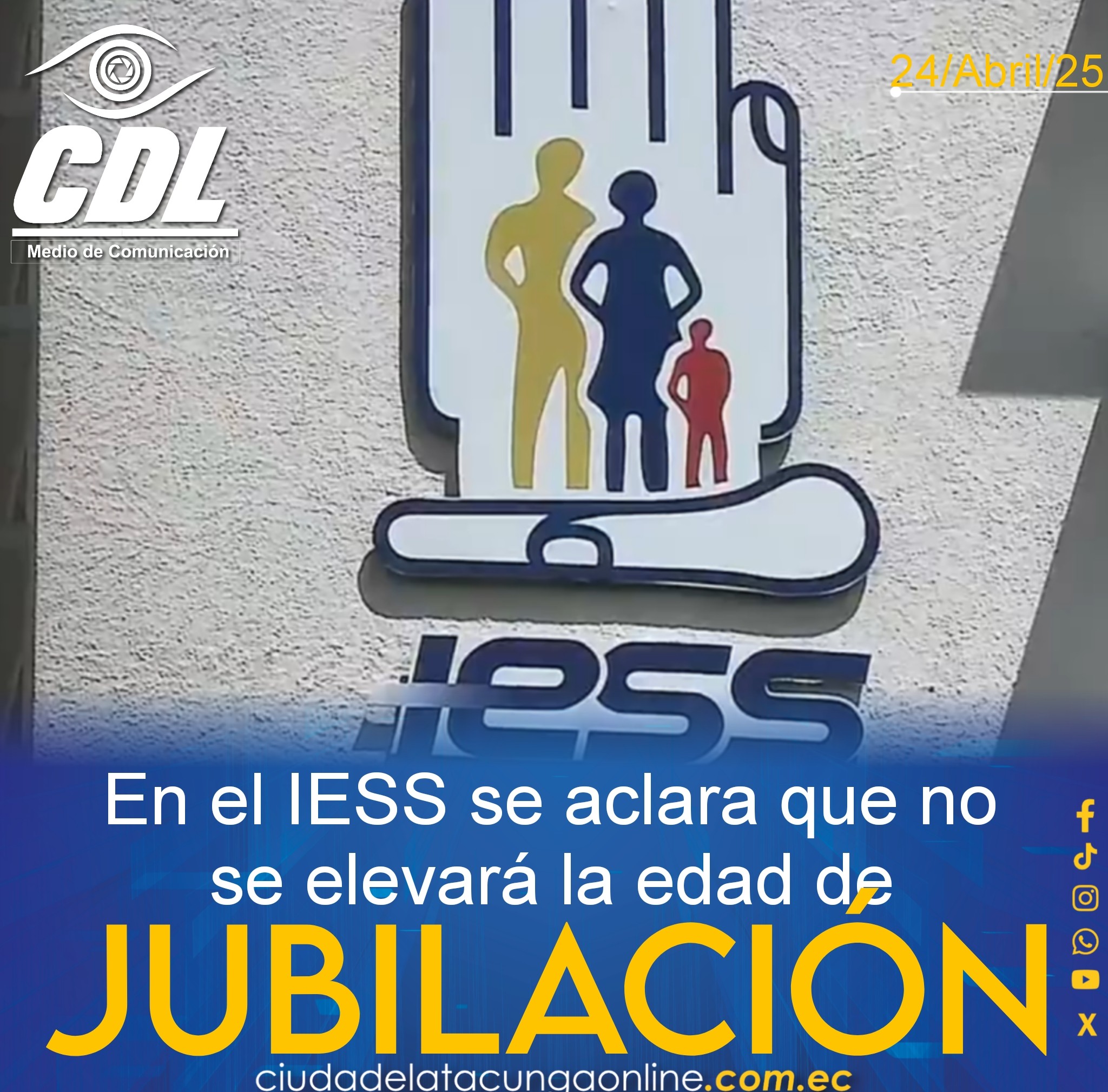 En el IESS se aclara que no se elevará la edad de jubilación