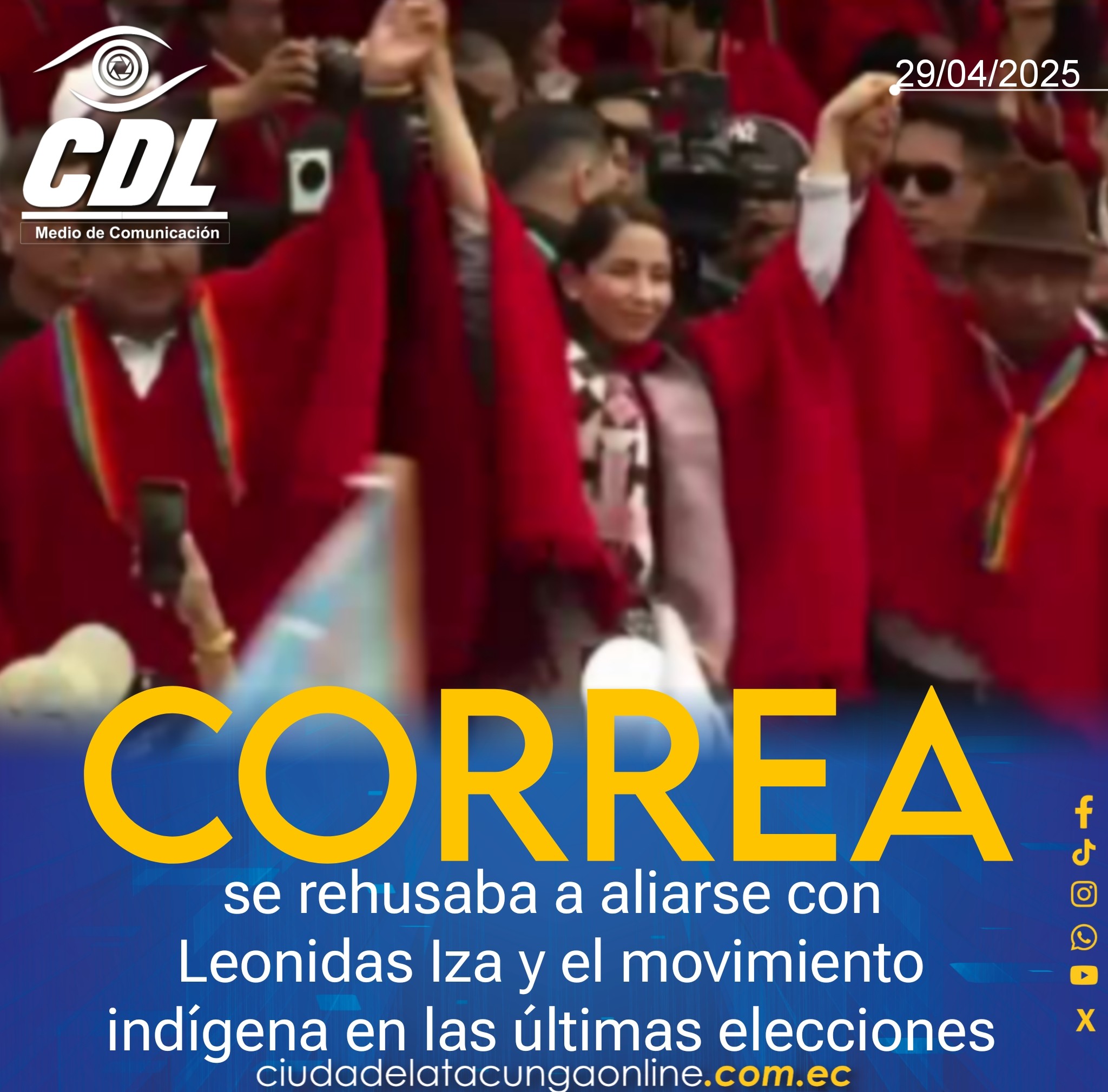 Chats Augusto Verduga | Rafael Correa se rehusaba a aliarse con Leonidas Iza y el movimiento indígena en las últimas elecciones