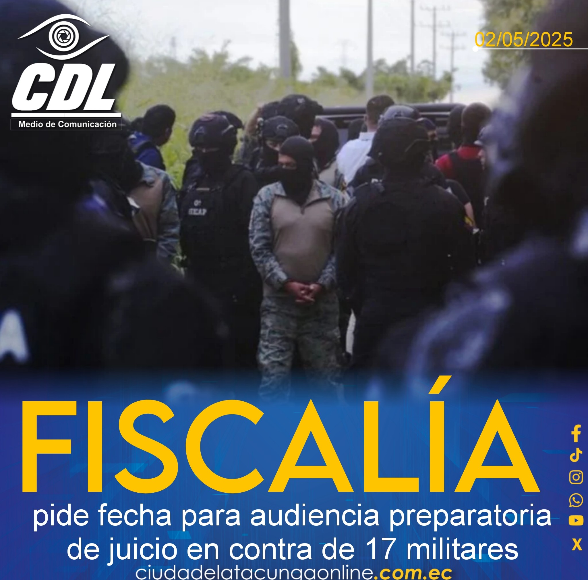 Caso Malvinas: Fiscalía pide fecha para audiencia preparatoria de juicio en contra de 17 militares