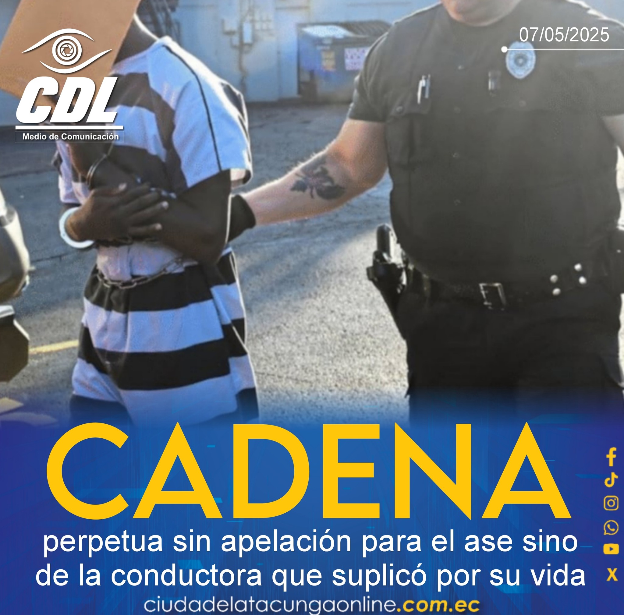 Cadena perpetua sin apelación para el asesino de la conductora que suplicó por su vida