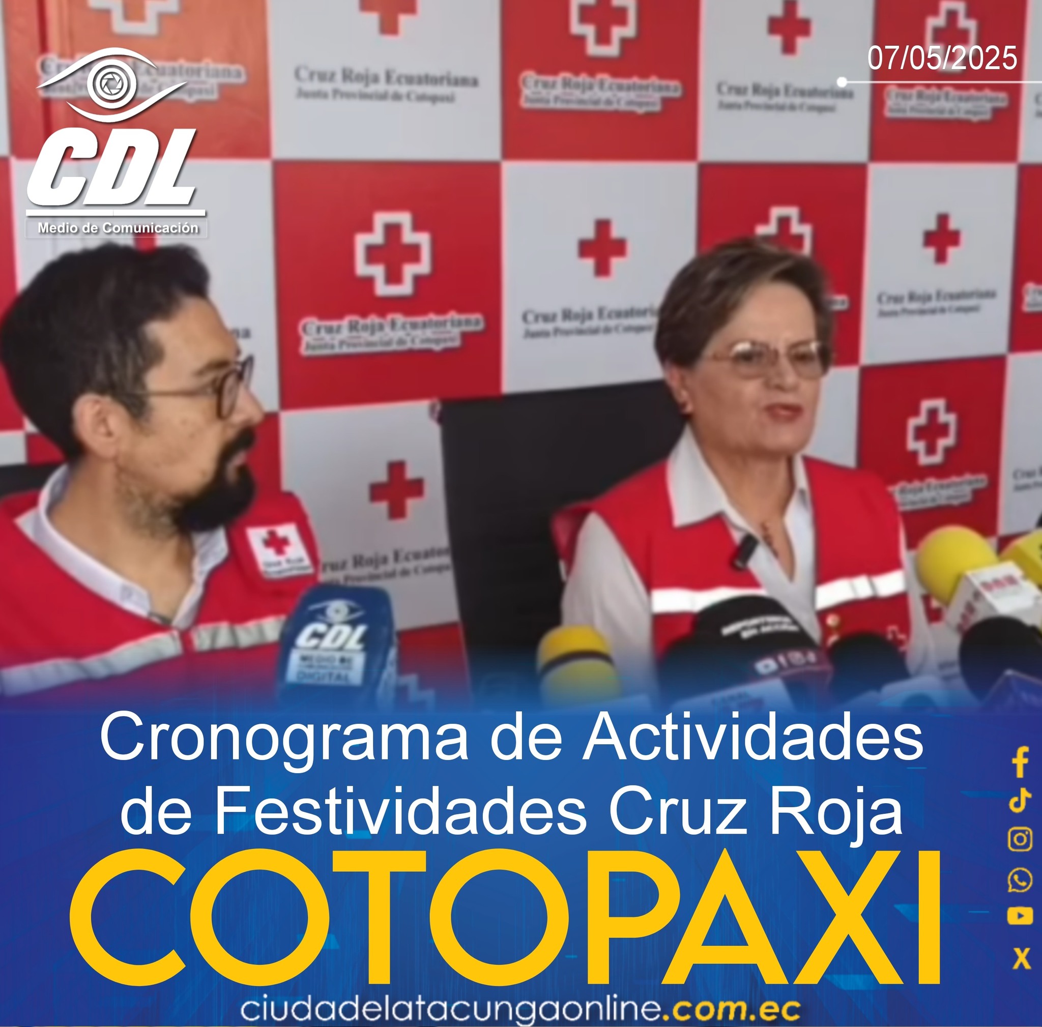 Cronograma de Actividades de Festividades Cruz Roja Cotopaxi