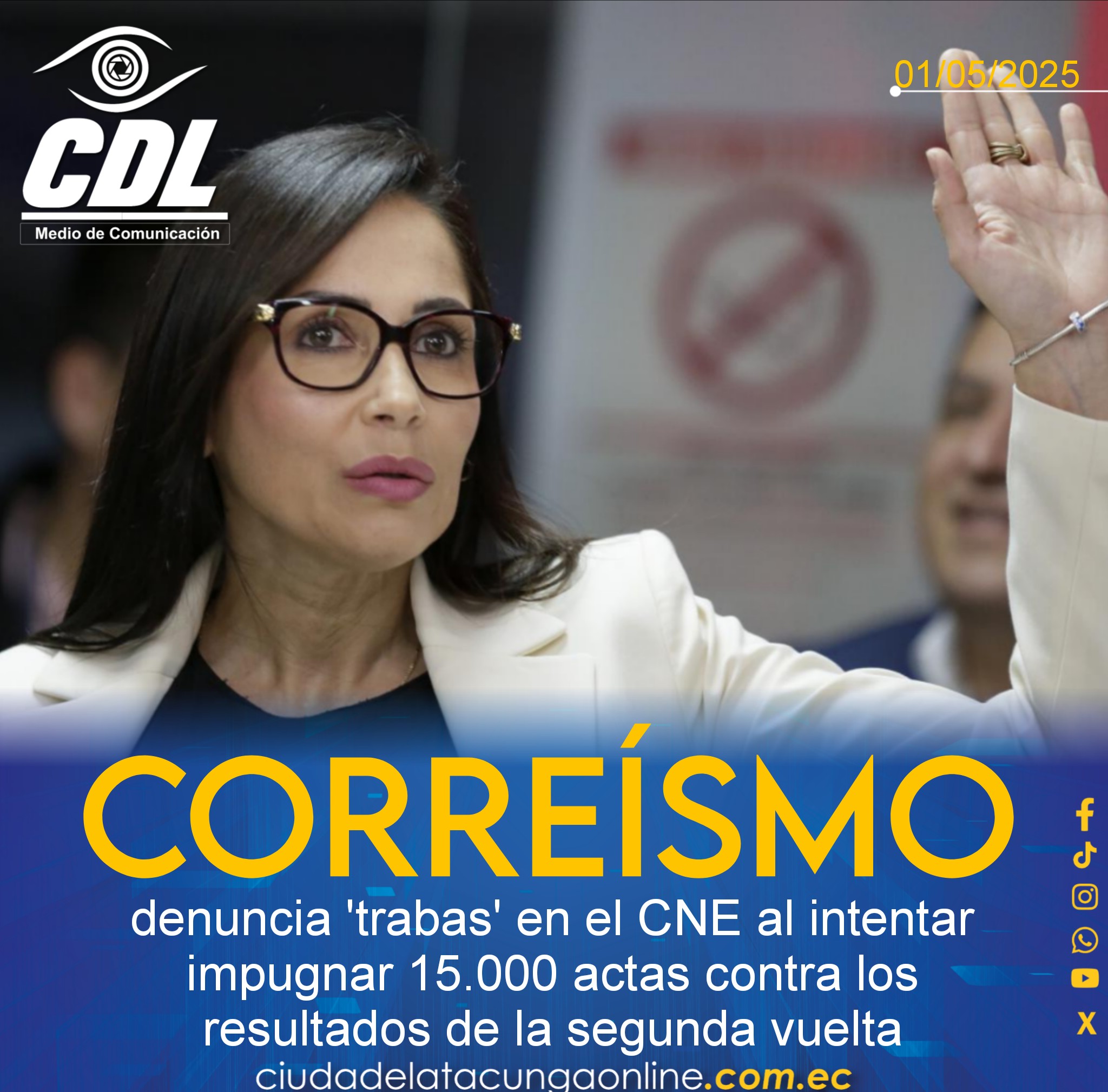 Correísmo denuncia ‘trabas’ en el CNE al intentar impugnar 15.000 actas contra los resultados de la segunda vuelta