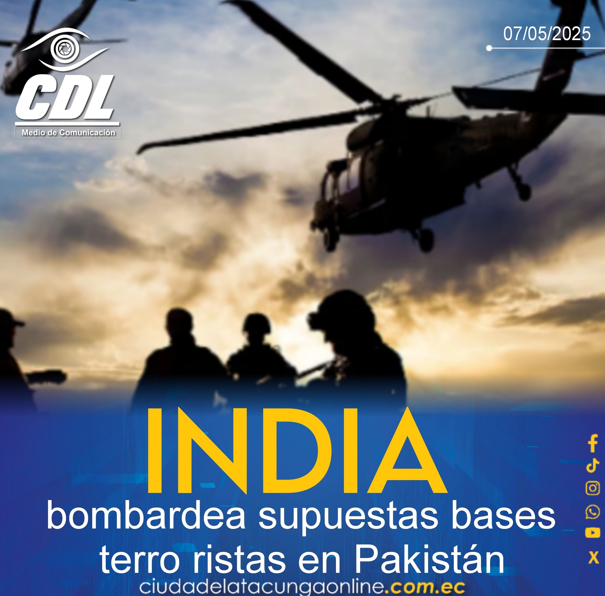 La India bombardea supuestas bases terro ristas en Pakistán