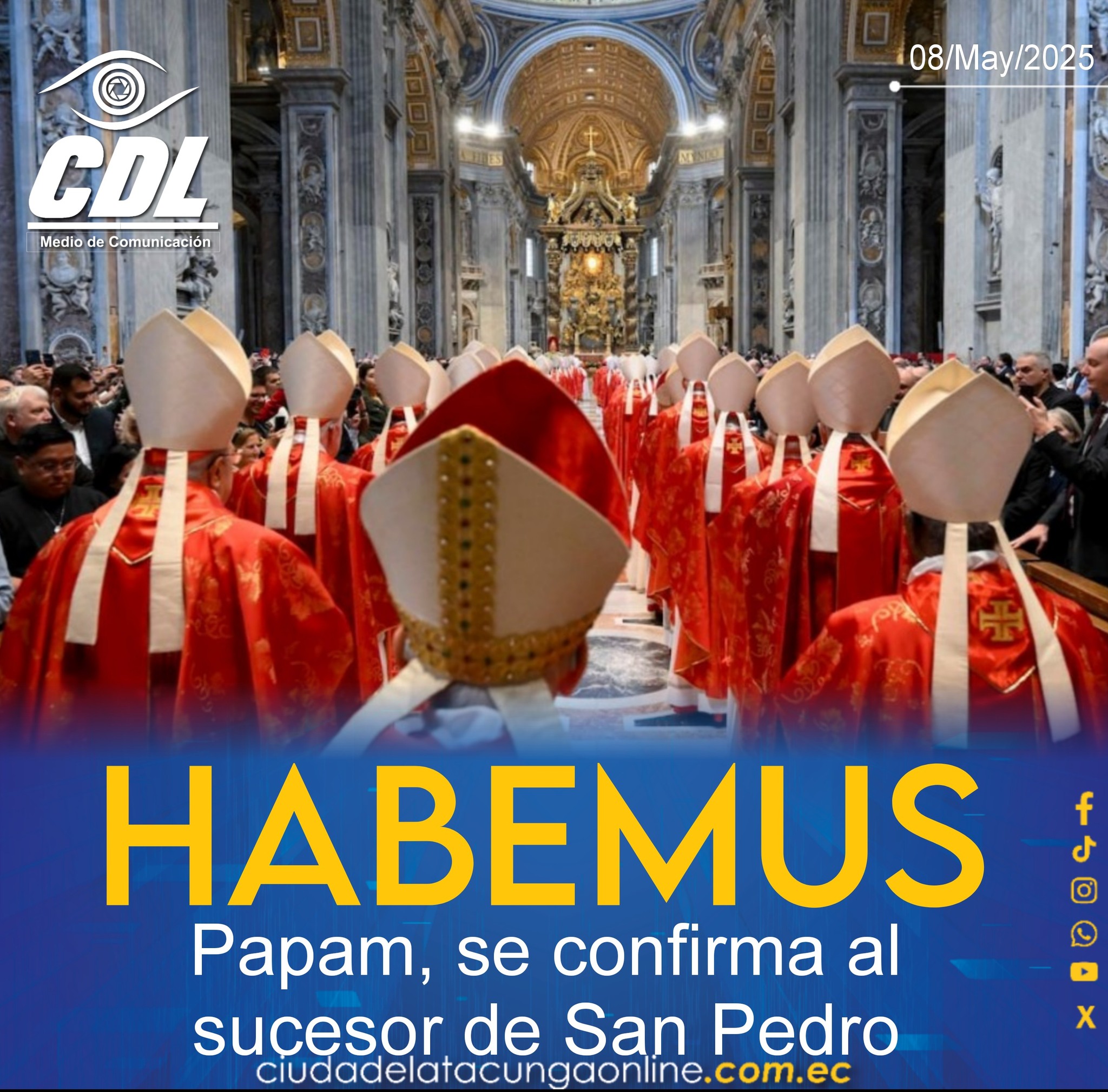 Habemus Papam, se confirma al sucesor de San Pedro