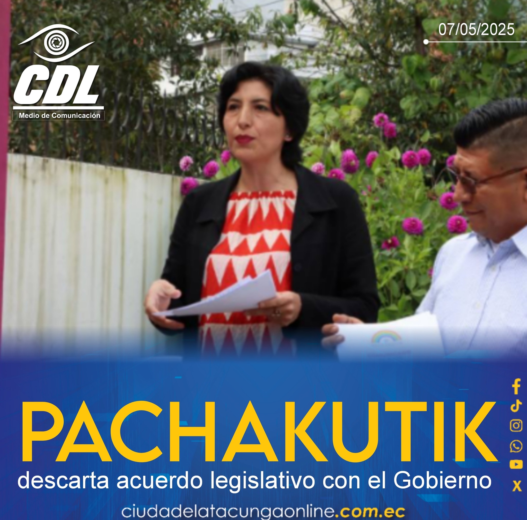 Pachakutik descarta acuerdo legislativo con el Gobierno