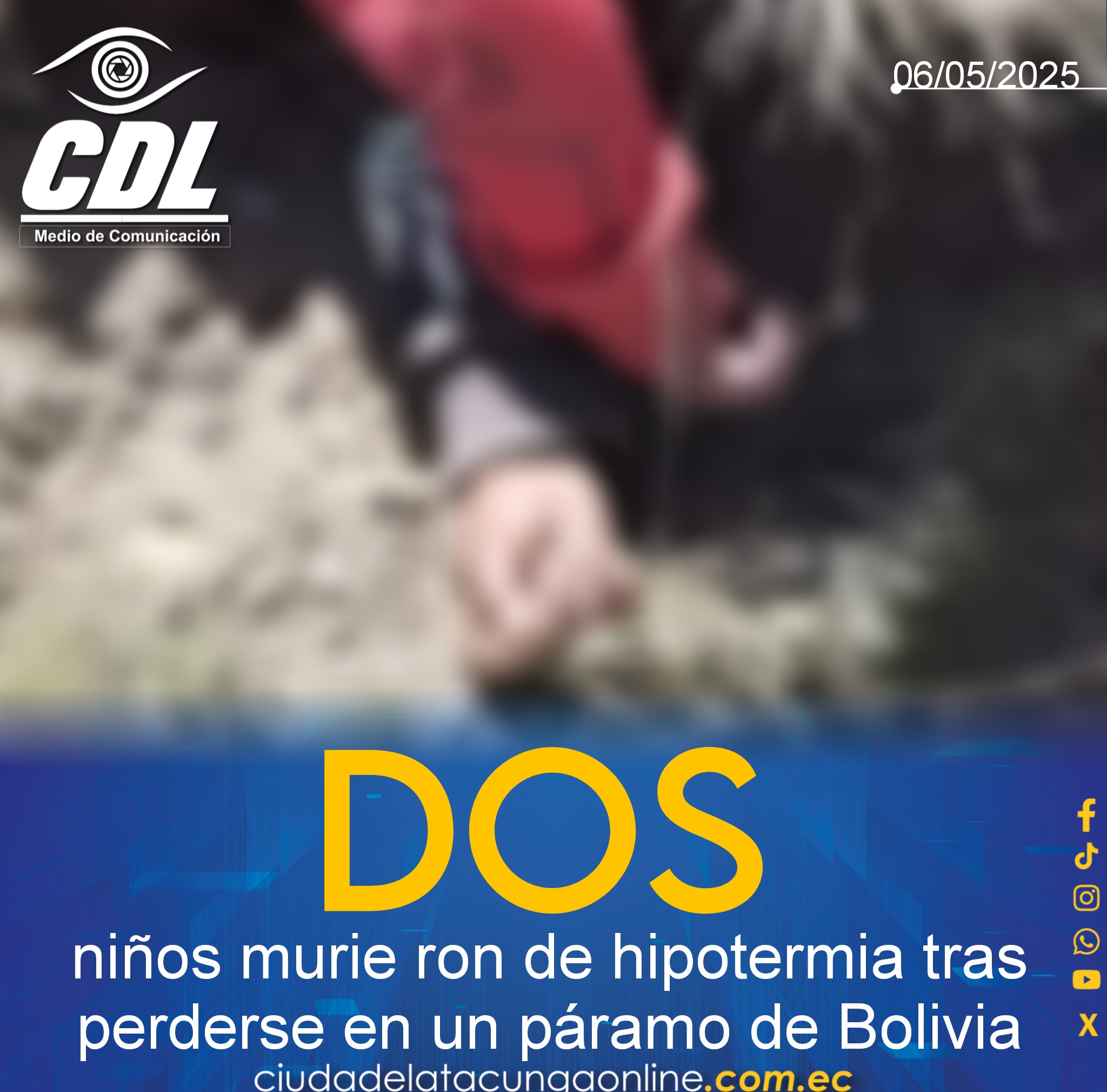 Dos niños murie ron de hipotermia tras perderse en un páramo de Bolivia