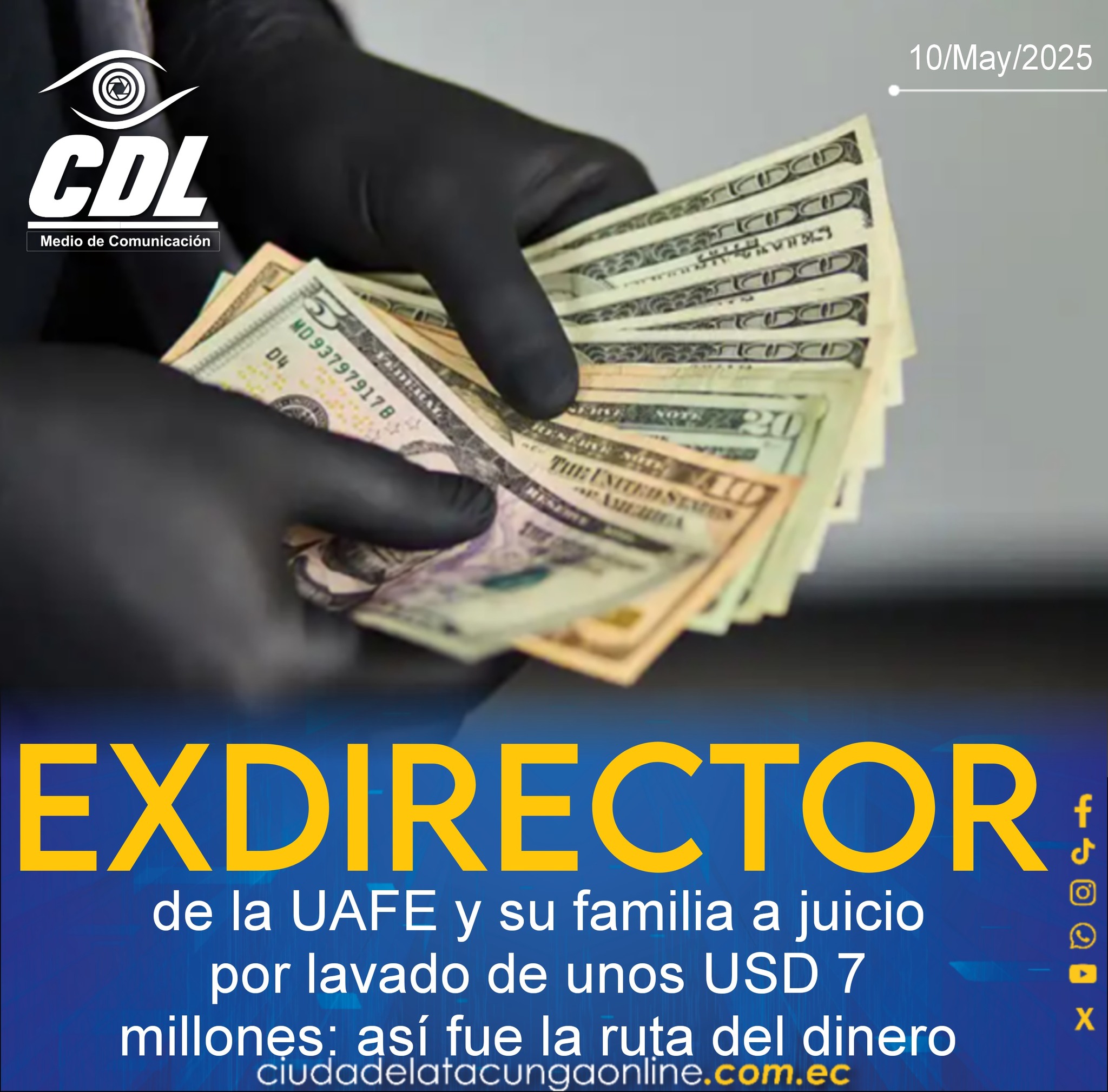 Exdirector de la UAFE y su familia a juicio por lavado de unos USD 7 millones: así fue la ruta del dinero