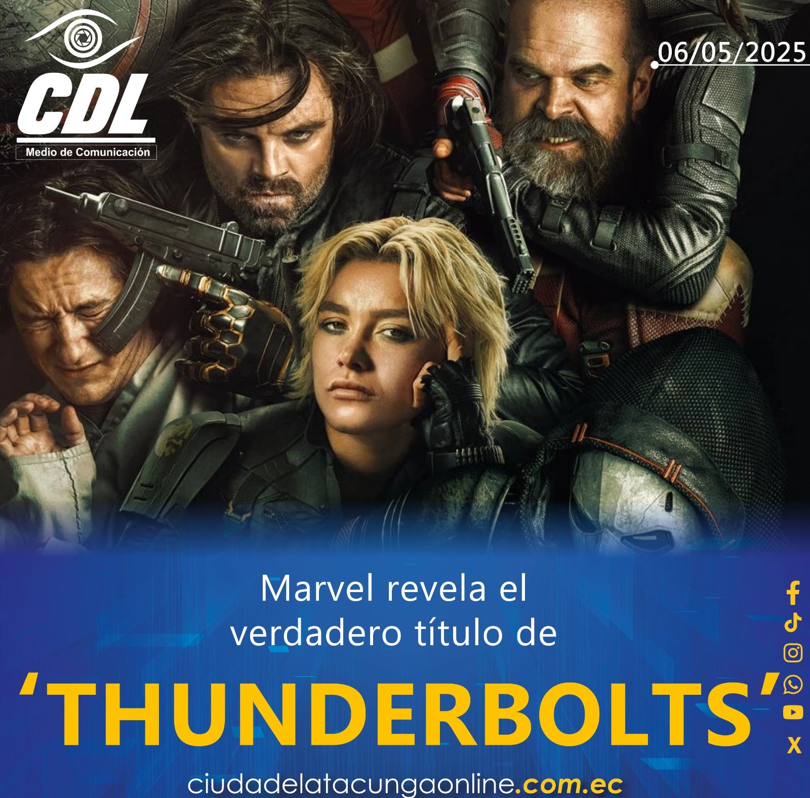 ¿Los nuevos vengadores?: Marvel revela el verdadero título de ‘Thunderbolts’