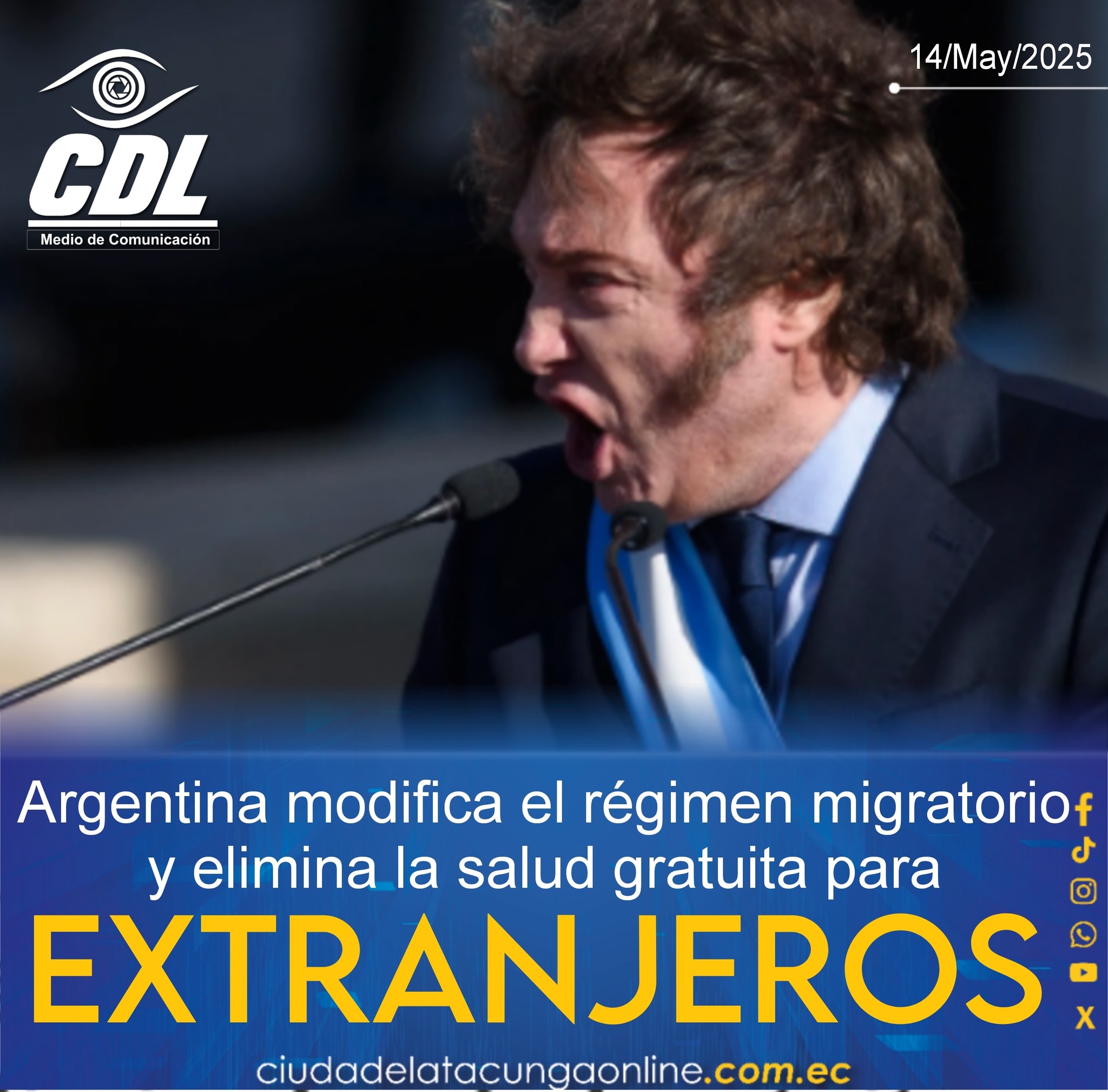 Argentina modifica el régimen migratorio y elimina la salud gratuita para extranjeros