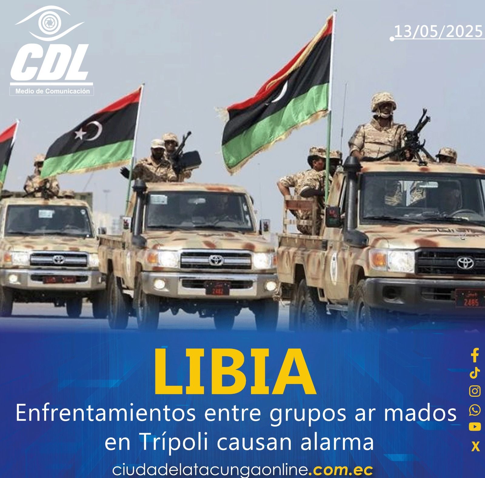 Libia: Enfrentamientos entre grupos armados en Trípoli causan alarma