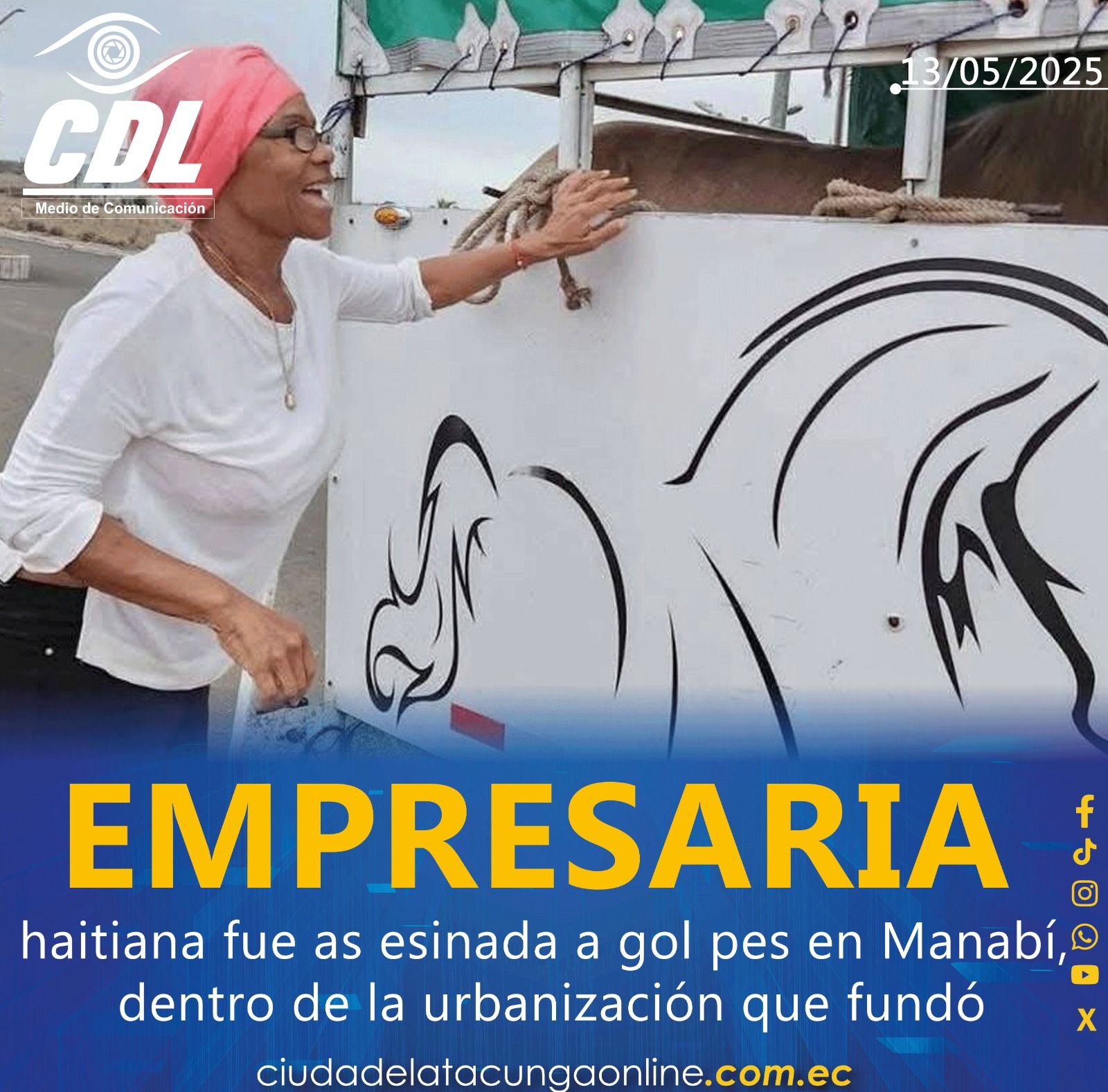 Una empresaria haitiana fue asesinada a golpes en Manabí, dentro de la urbanización que fundó