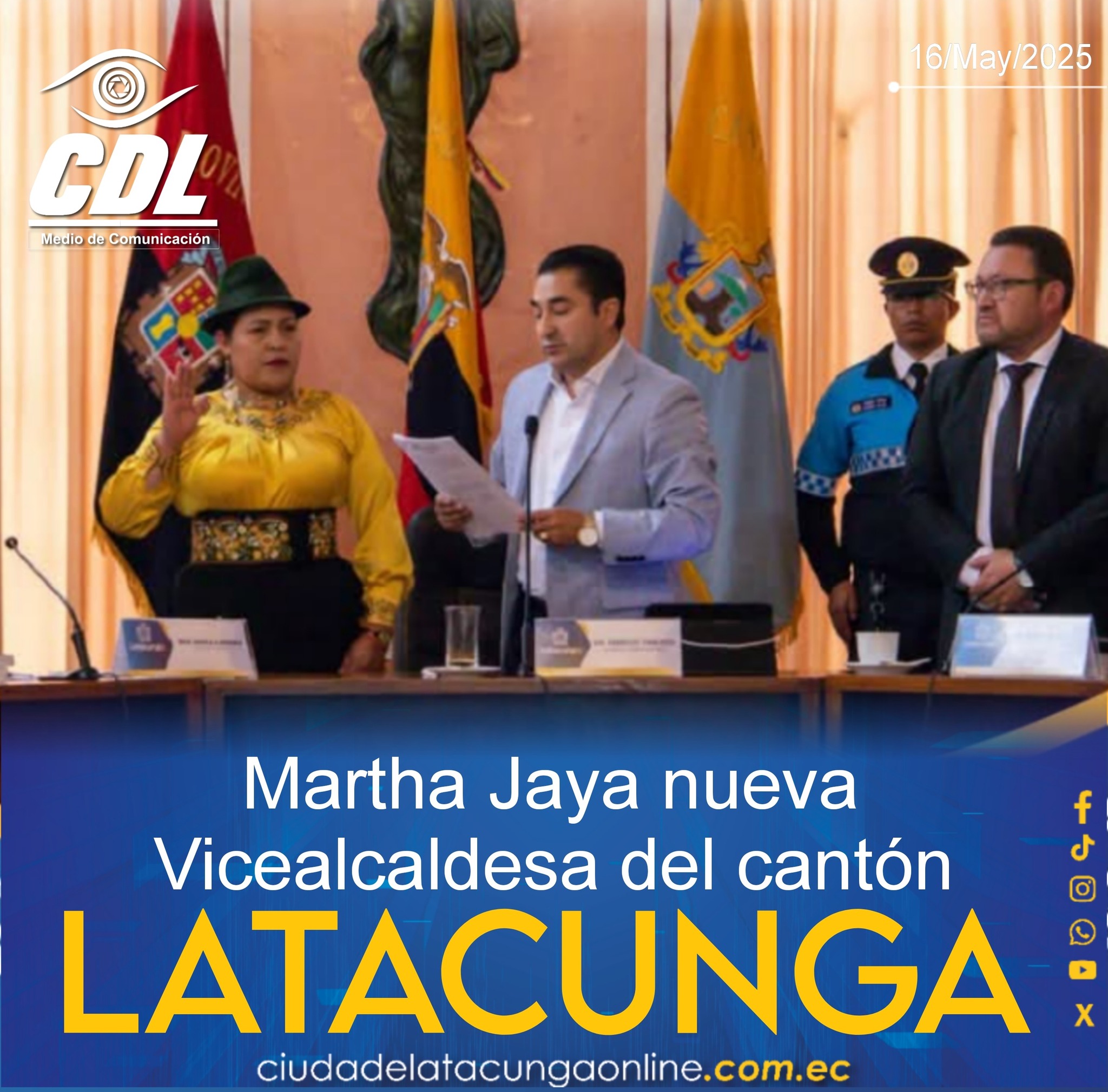 Martha Jaya nueva vicealcaldesa del cantón Latacunga