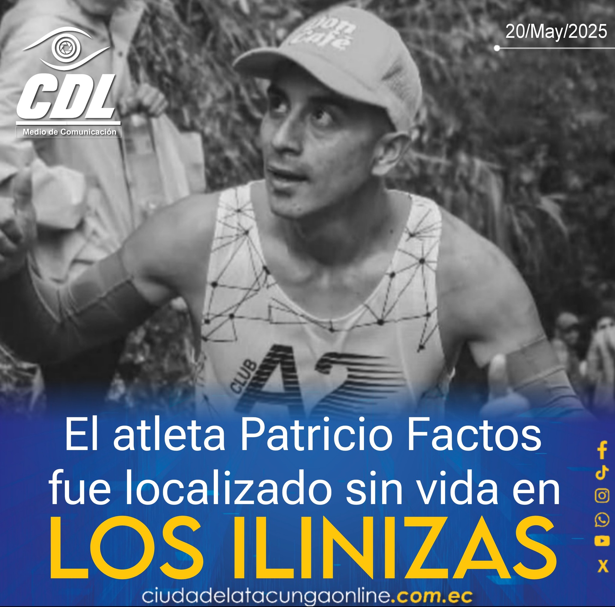 El atleta Patricio Factos fue localizado sin vida en Los Ilinizas