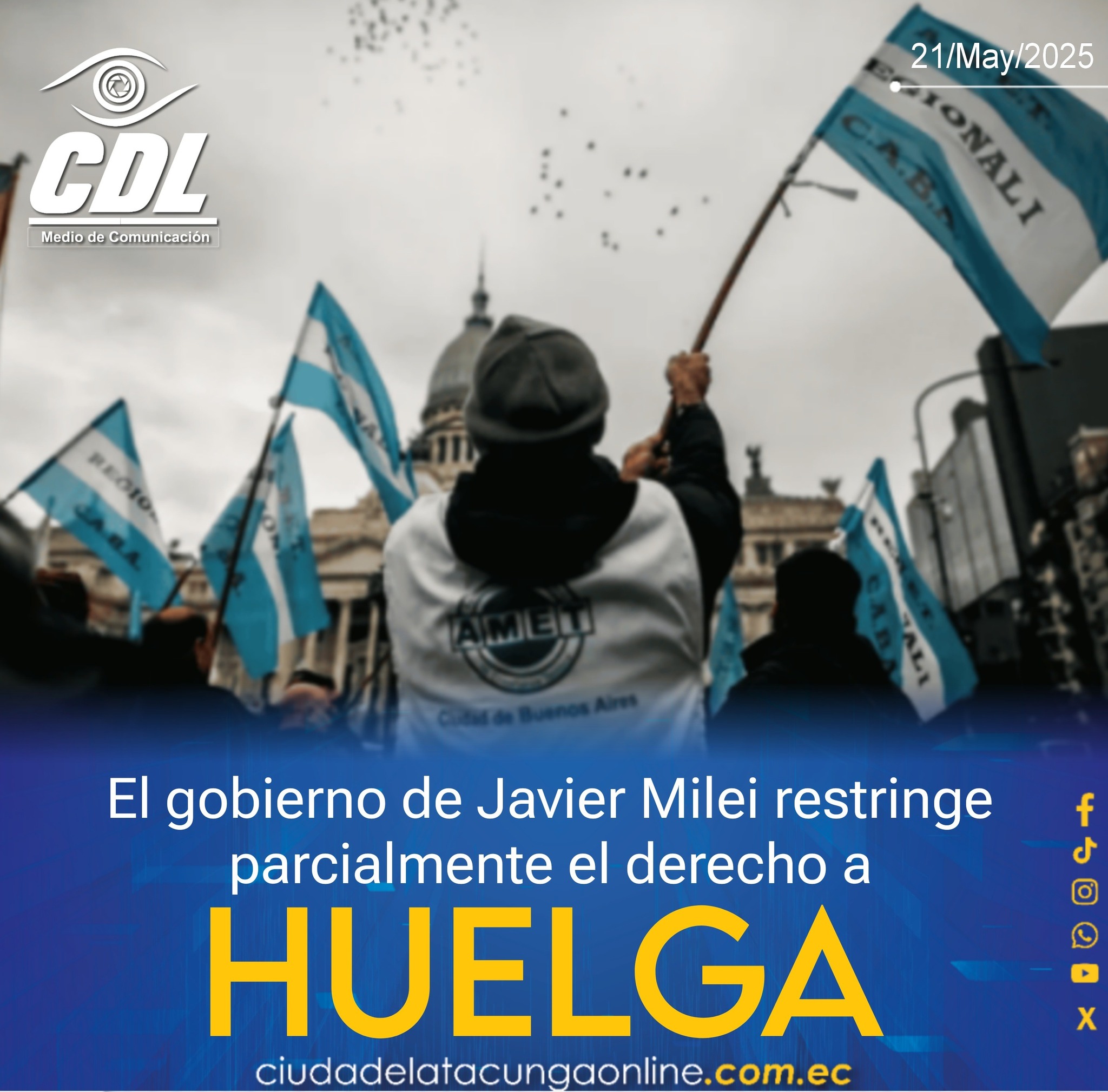 El gobierno de Javier Milei restringe parcialmente el derecho a huelga