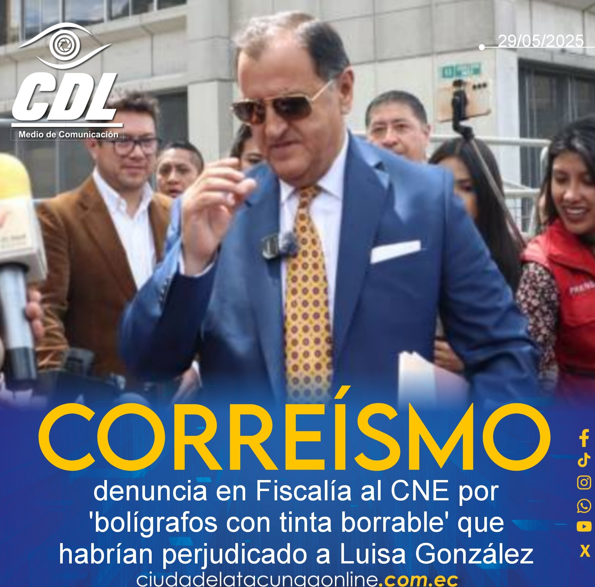 Correísmo denuncia en Fiscalía al CNE por ‘bolígrafos con tinta borrable’ que habrían perjudicado a Luisa González