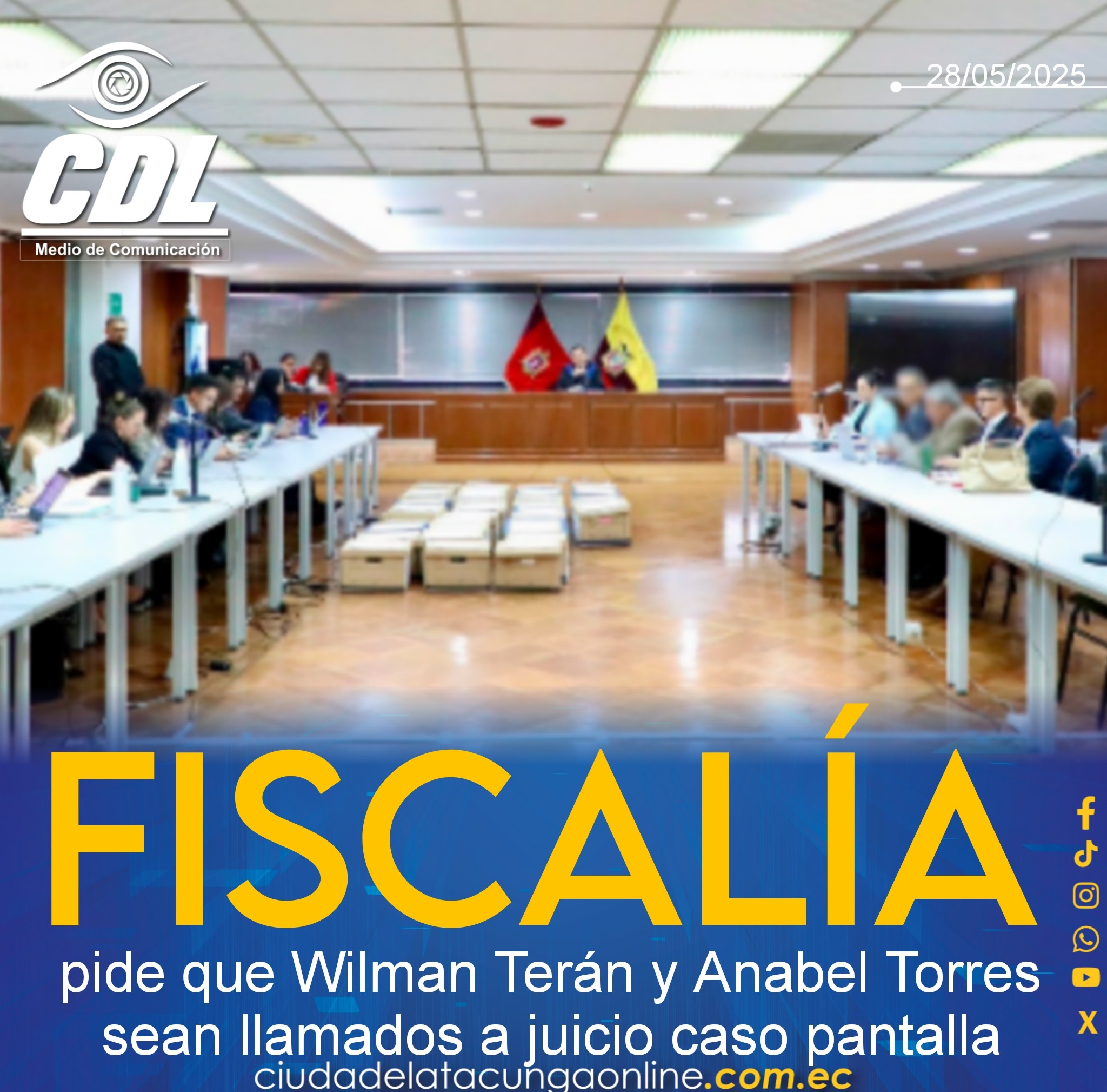 Fiscalía pide que Wilman Terán y Anabel Torres sean llamados a juicio caso pantalla