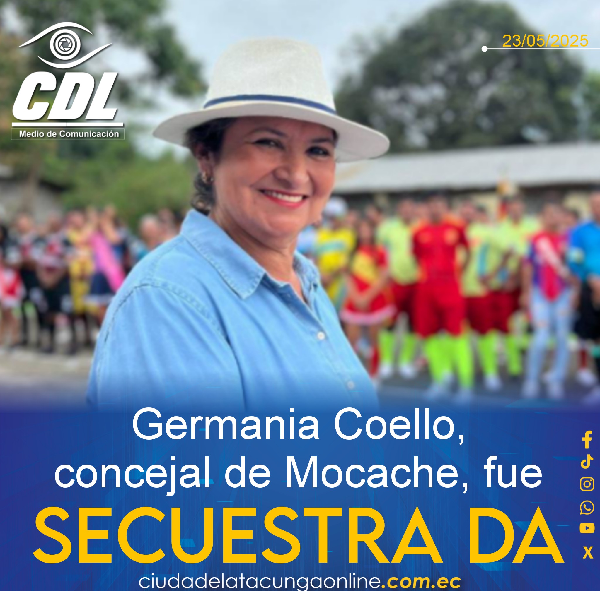 Germania Coello, concejal de Mocache, fue secues trada