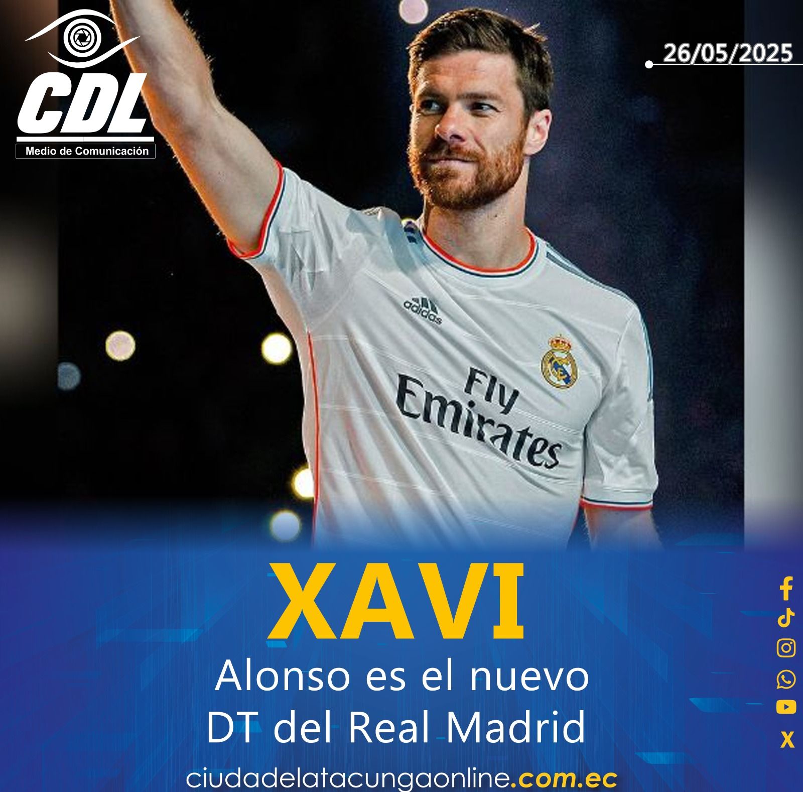 Xabi Alonso es el nuevo DT del Real Madrid