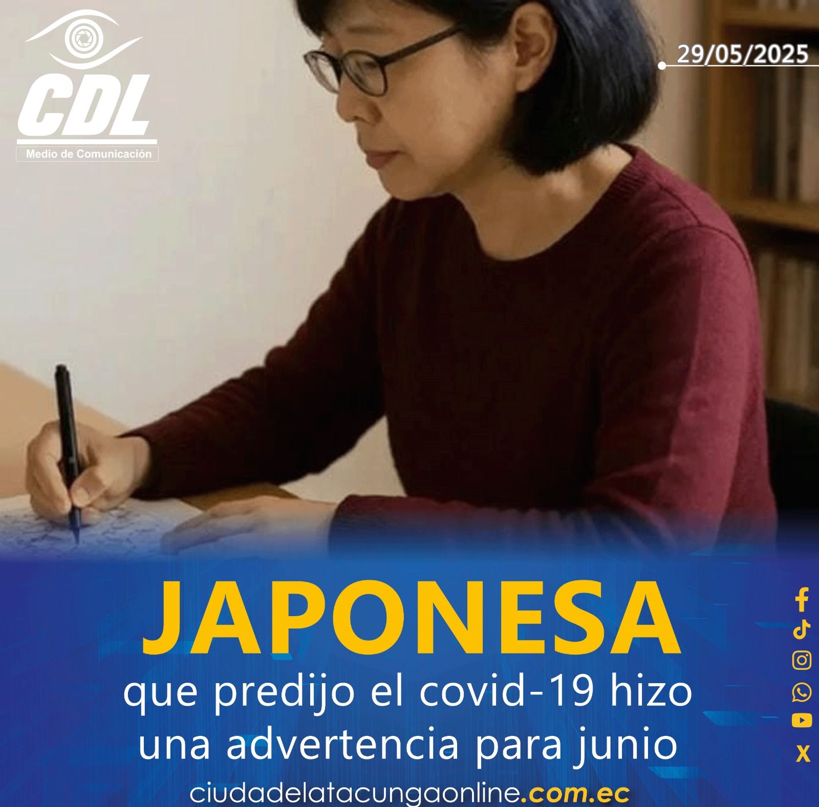 Japonesa que predijo el covid-19 hizo una advertencia para junio