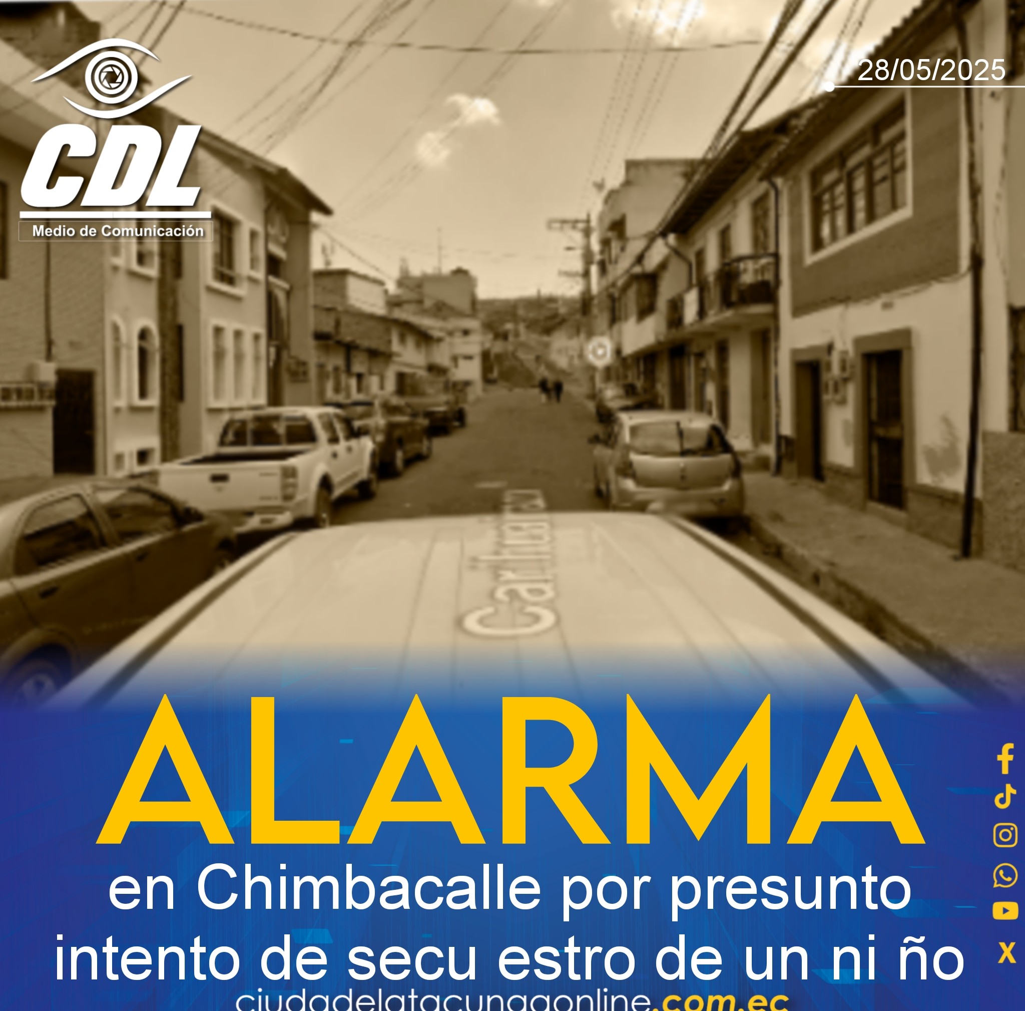 Alarma en Chimbacalle por presunto intento de secuestro de un niño