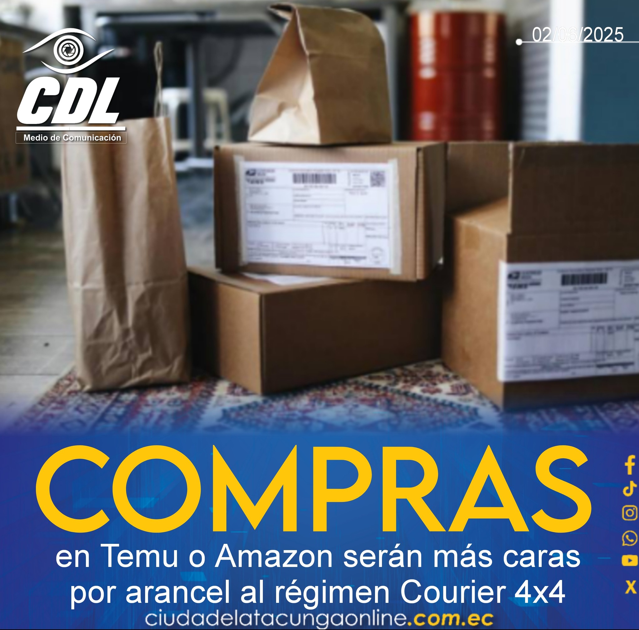 Las compras en Temu o Amazon serán más caras por arancel al régimen Courier 4×4