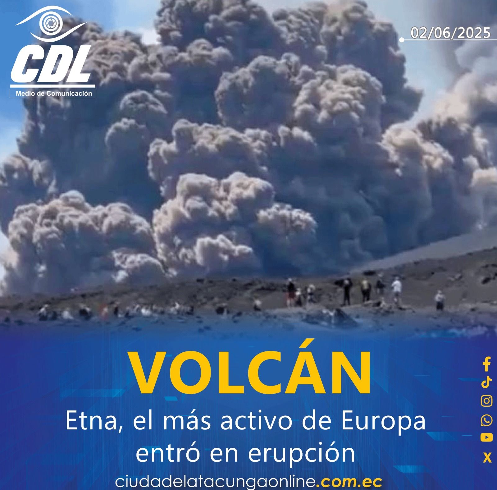 Pánico en Italia: el volcán Etna, el más activo de Europa, entró en erupción