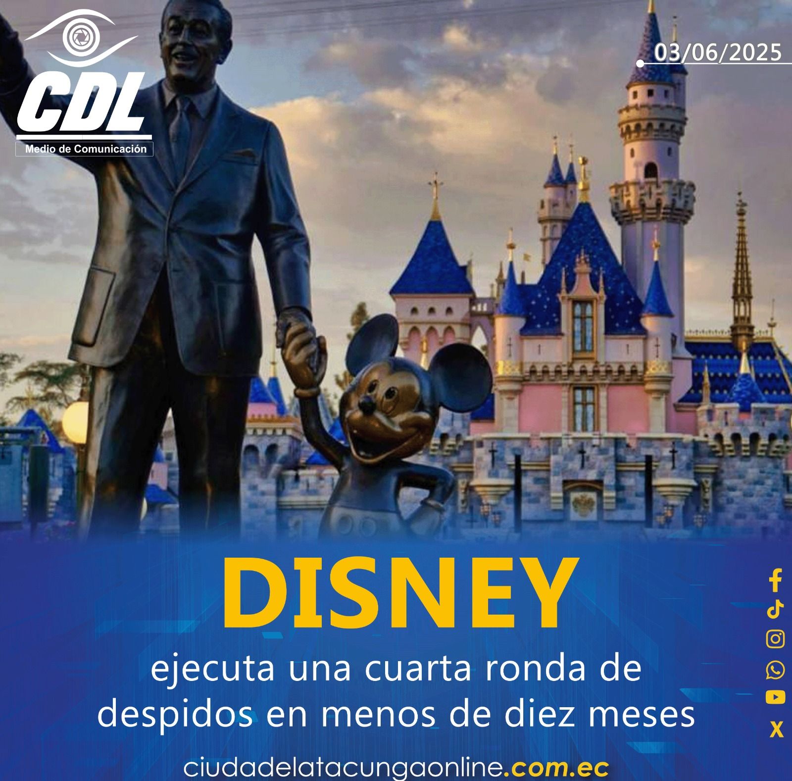 Disney ejecuta una cuarta ronda de despidos en menos de diez meses