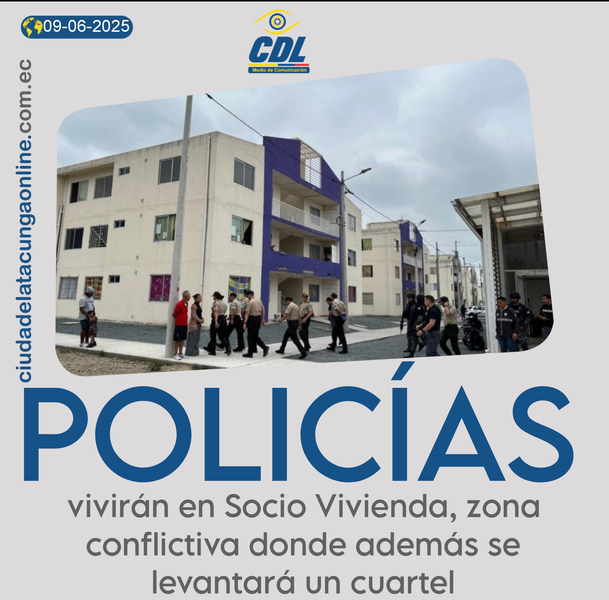 Guayaquil | Policías vivirán en Socio Vivienda, zona conflictiva donde además se levantará un cuartel