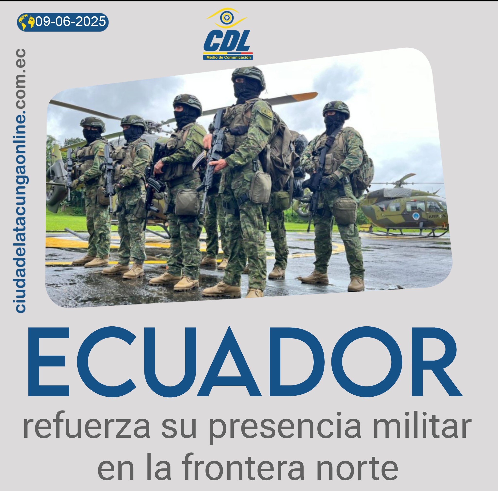 Ecuador refuerza su presencia militar en la frontera norte