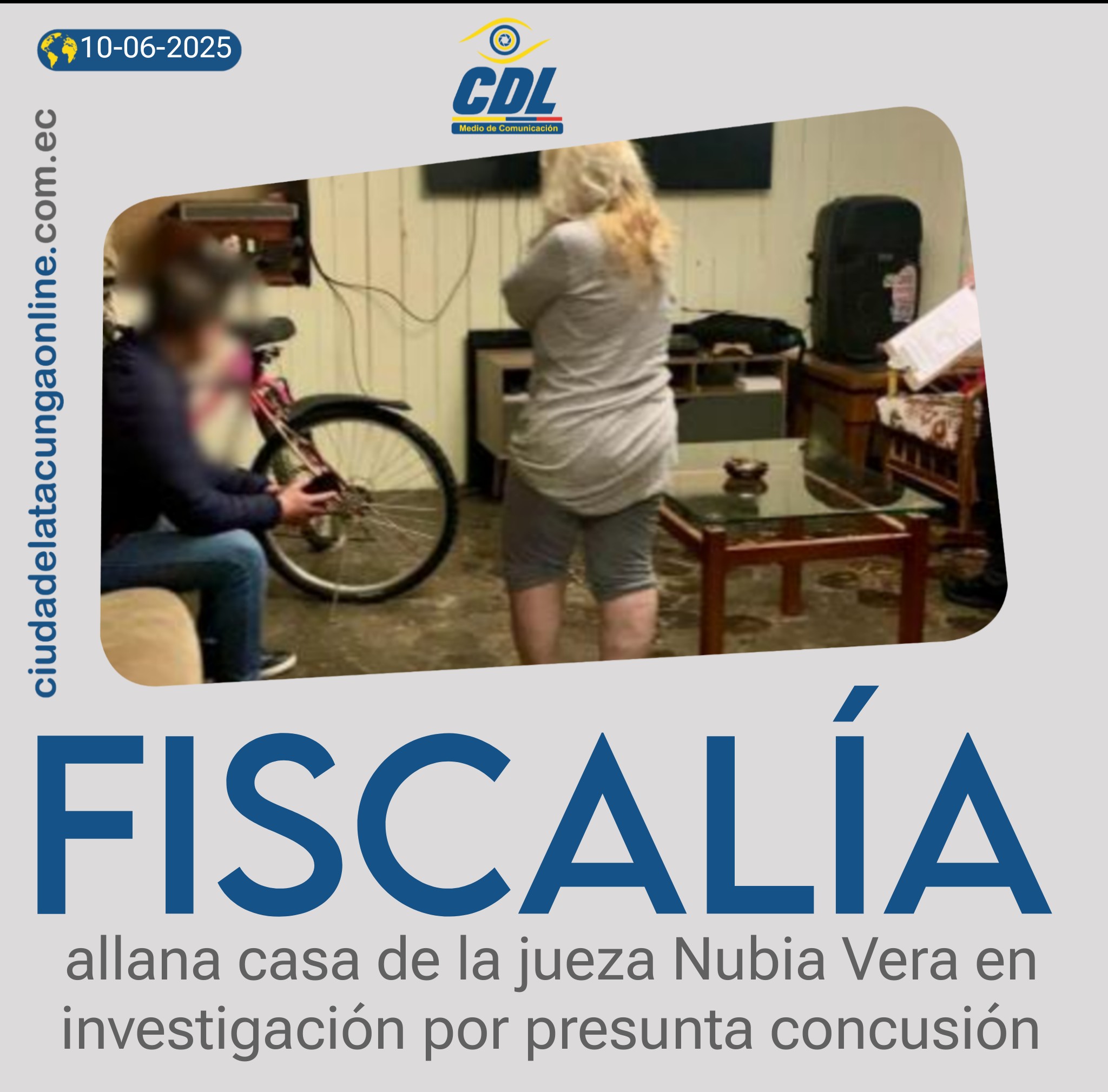 Fiscalía allana casa de la jueza Nubia Vera en investigación por presunta concusión