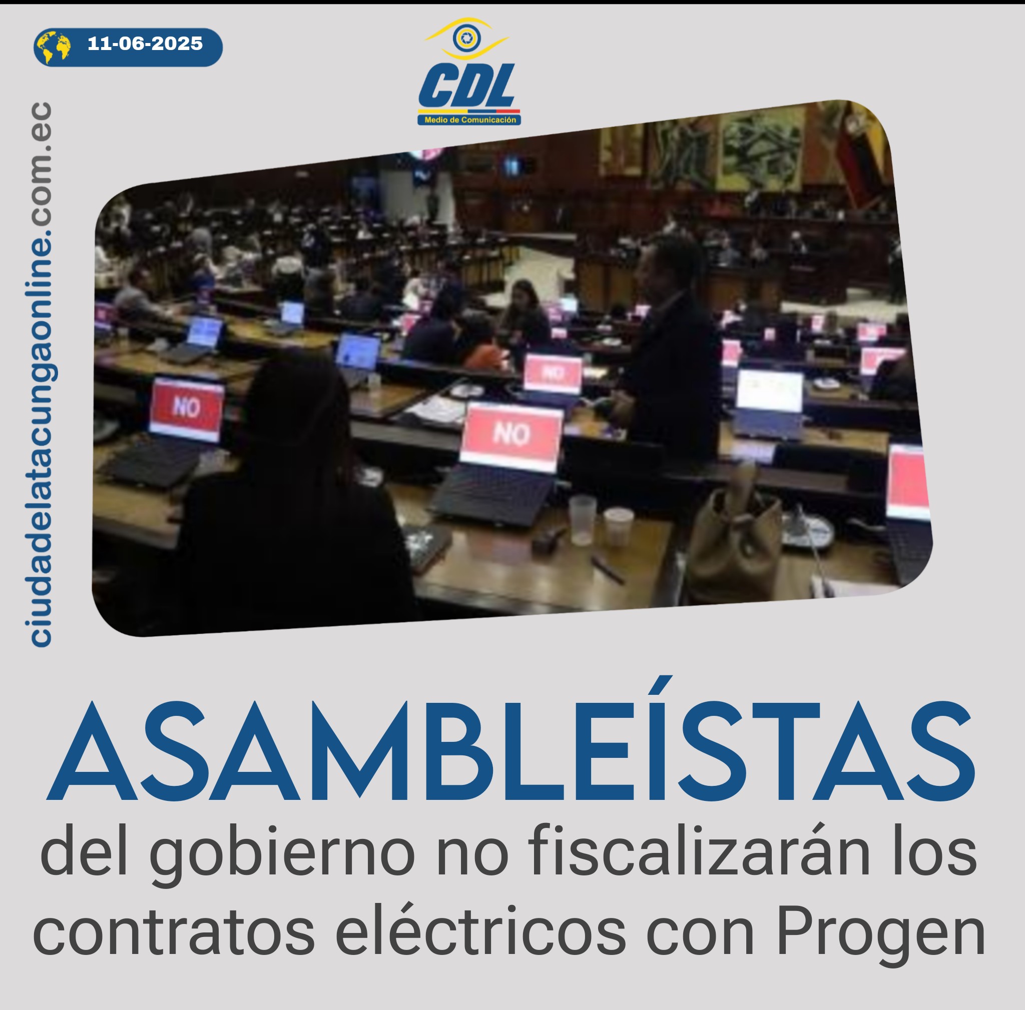 Asambleístas del Gobierno no fiscalizarán los contratos eléctricos con Progen