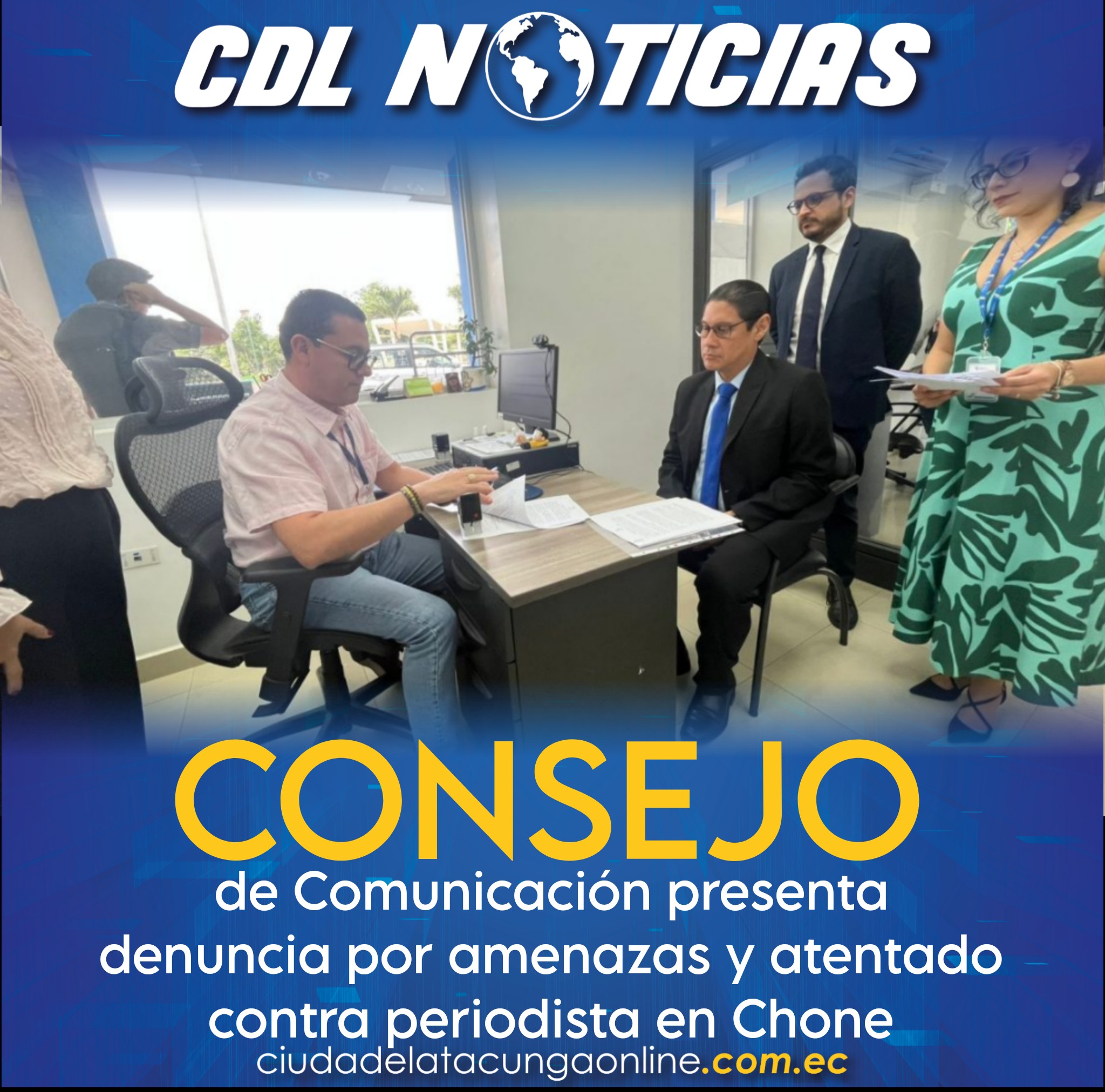 Consejo de Comunicación presenta denuncia por amenazas y atentado contra periodista en Chone