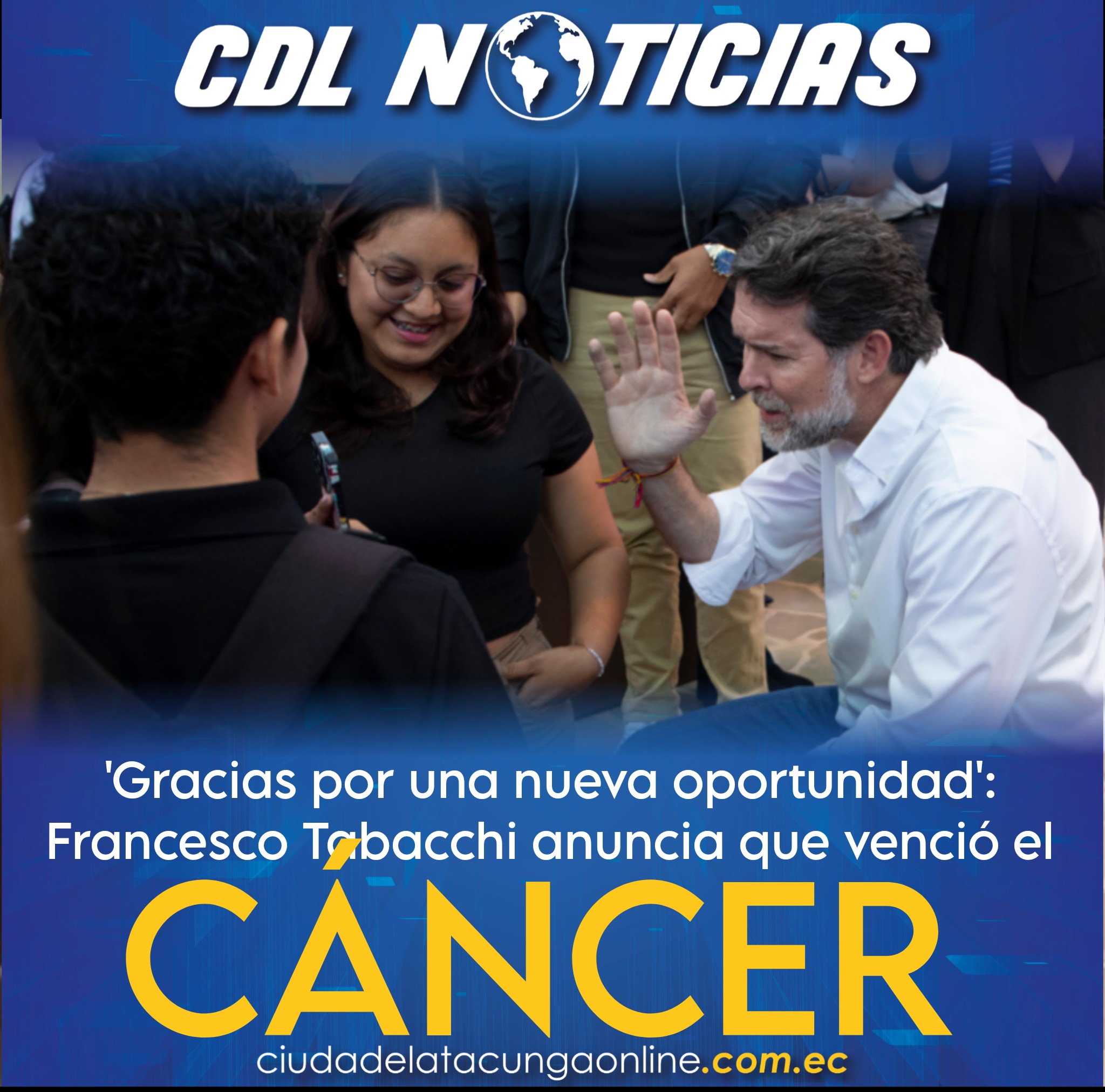 ‘Gracias por una nueva oportunidad’: Francesco Tabacchi anuncia que venció el cáncer