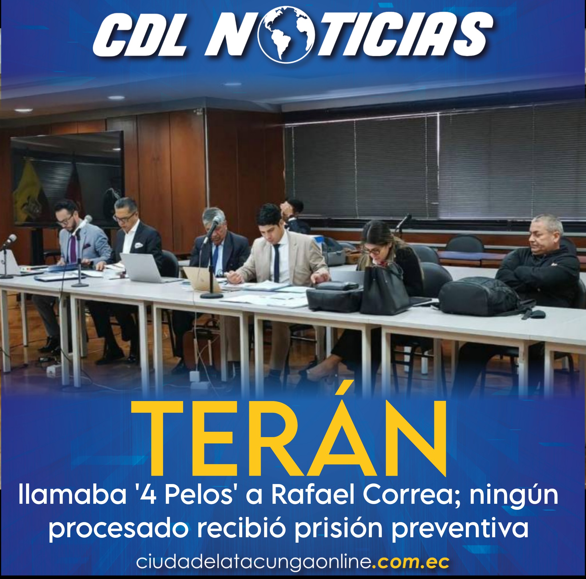 Caso Vidrio Libre | Wilman Terán llamaba ‘4 Pelos’ a Rafael Correa; ningún procesado recibió prisión preventiva