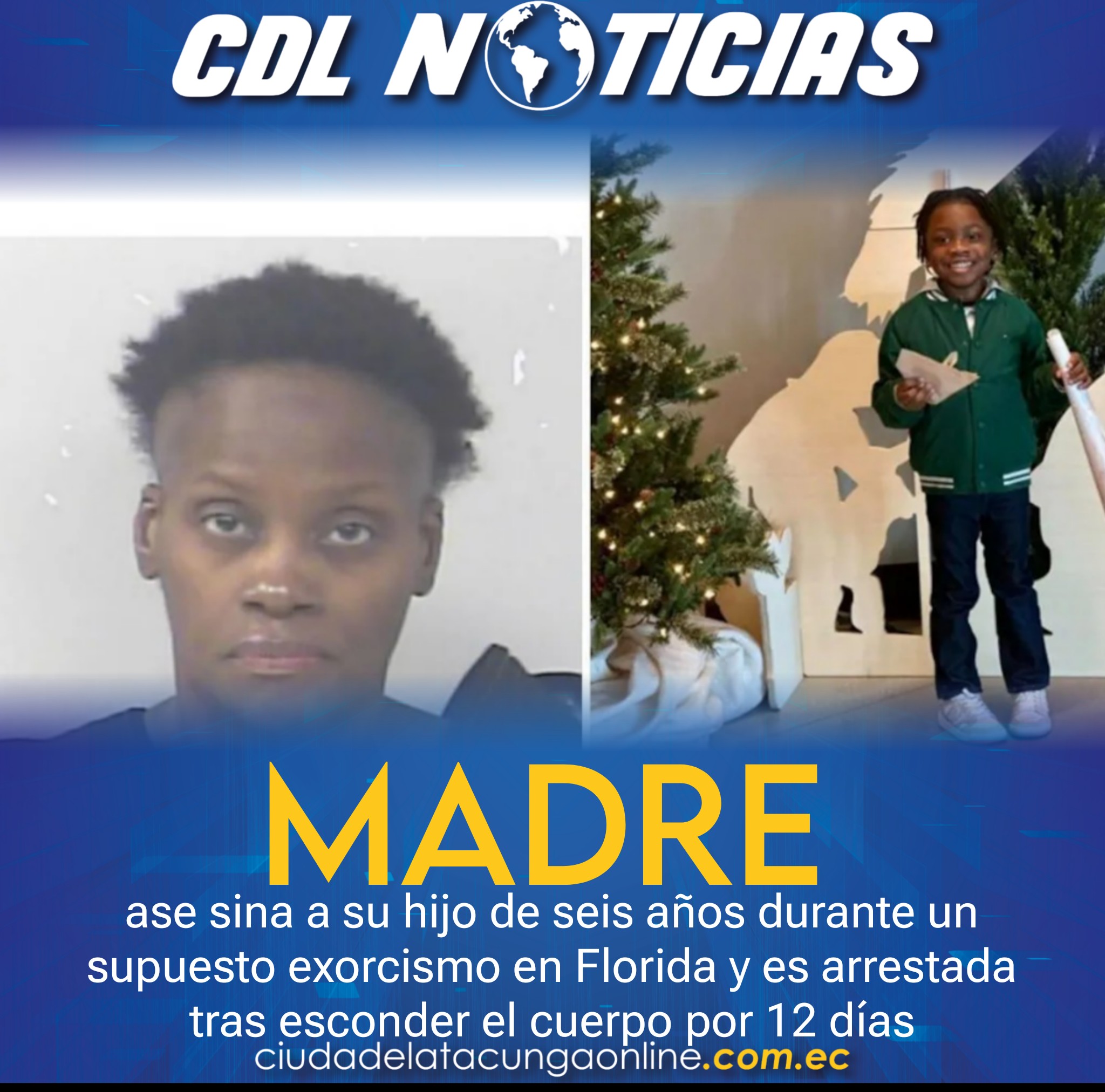 Madre ase sina a su hijo de seis años durante un supuesto exo rcismo en Florida y es arr estada tras esconder el cuerpo por 12 días