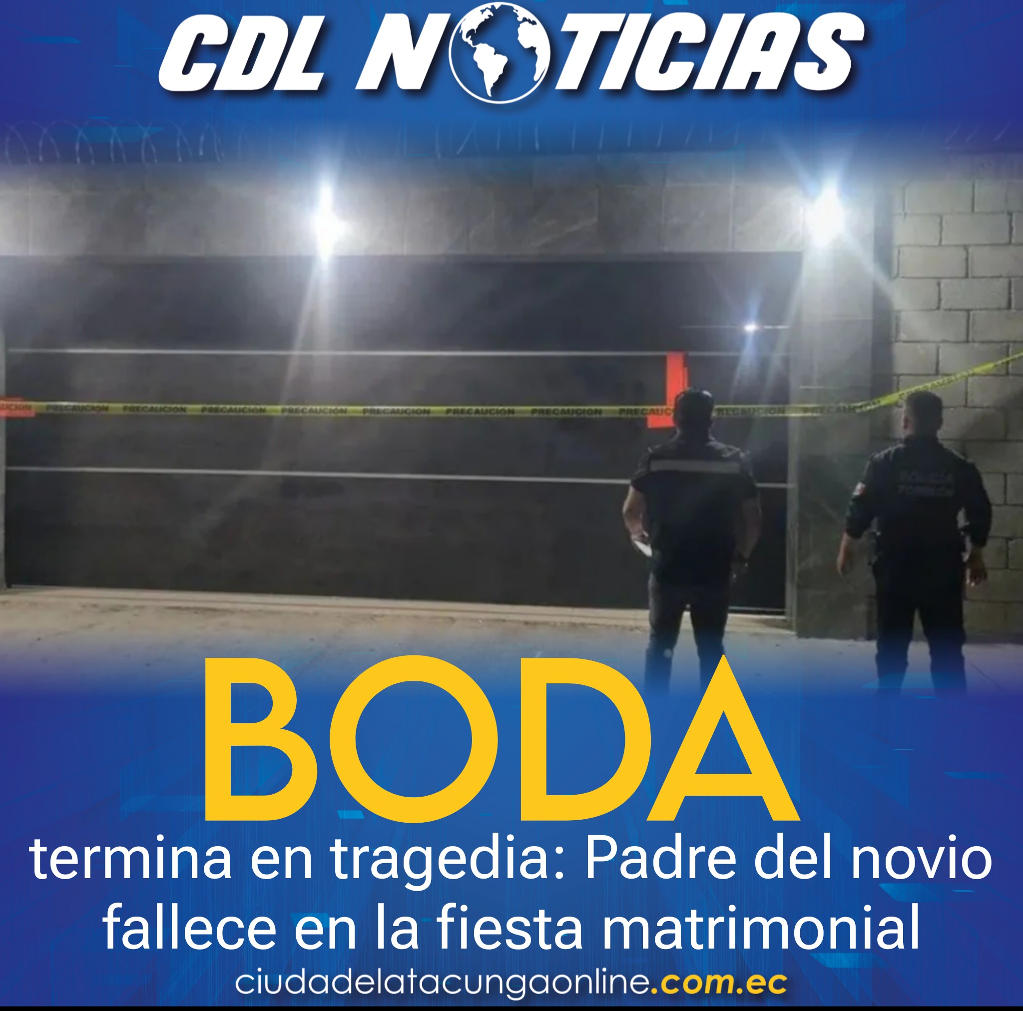 Boda termina en tragedia: Padre del novio fallece en la fiesta matrimonial