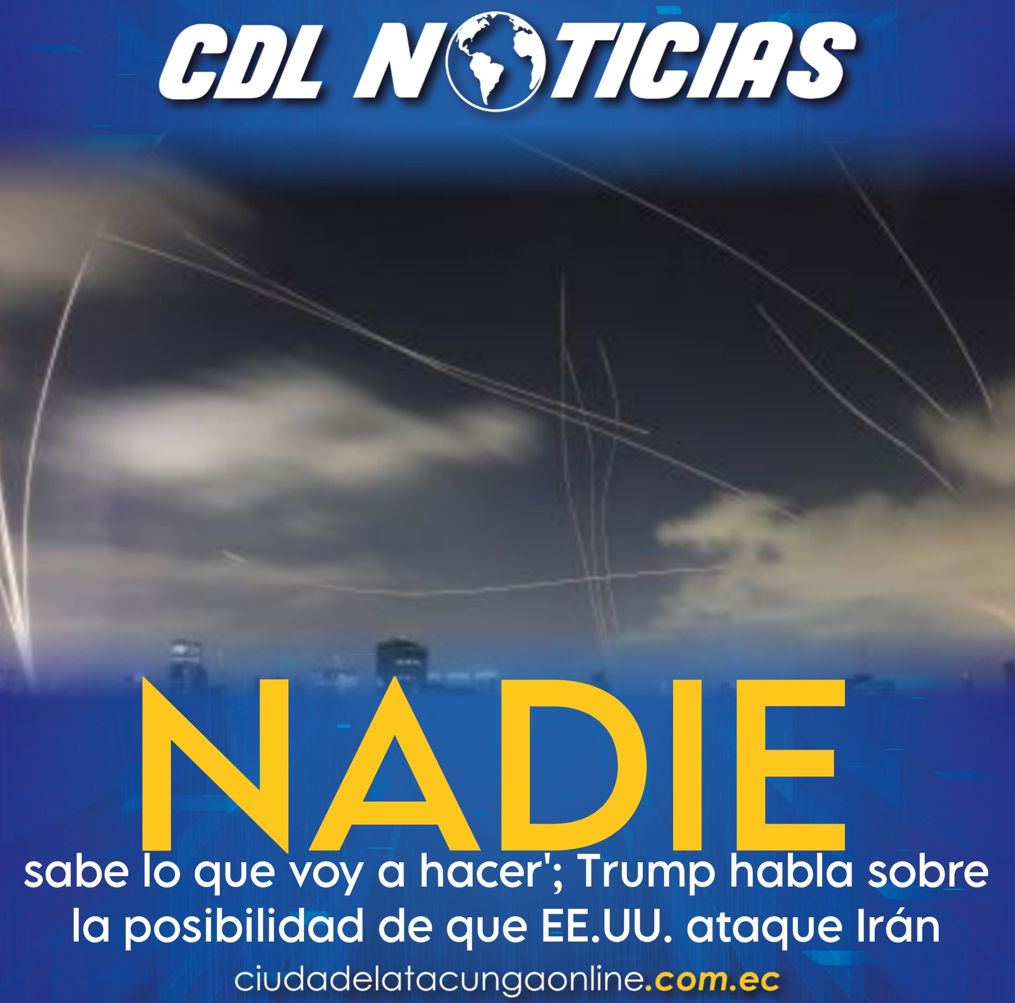 Nadie sabe lo que voy a hacer’; Trump habla sobre la posibilidad de que EE.UU. ataque Irán