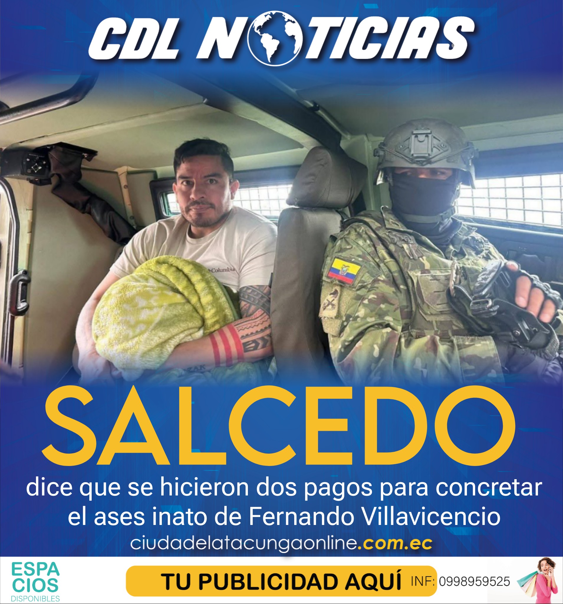Daniel Salcedo dice que se hicieron dos pagos para concretar el asesin ato de Fernando Villavicencio