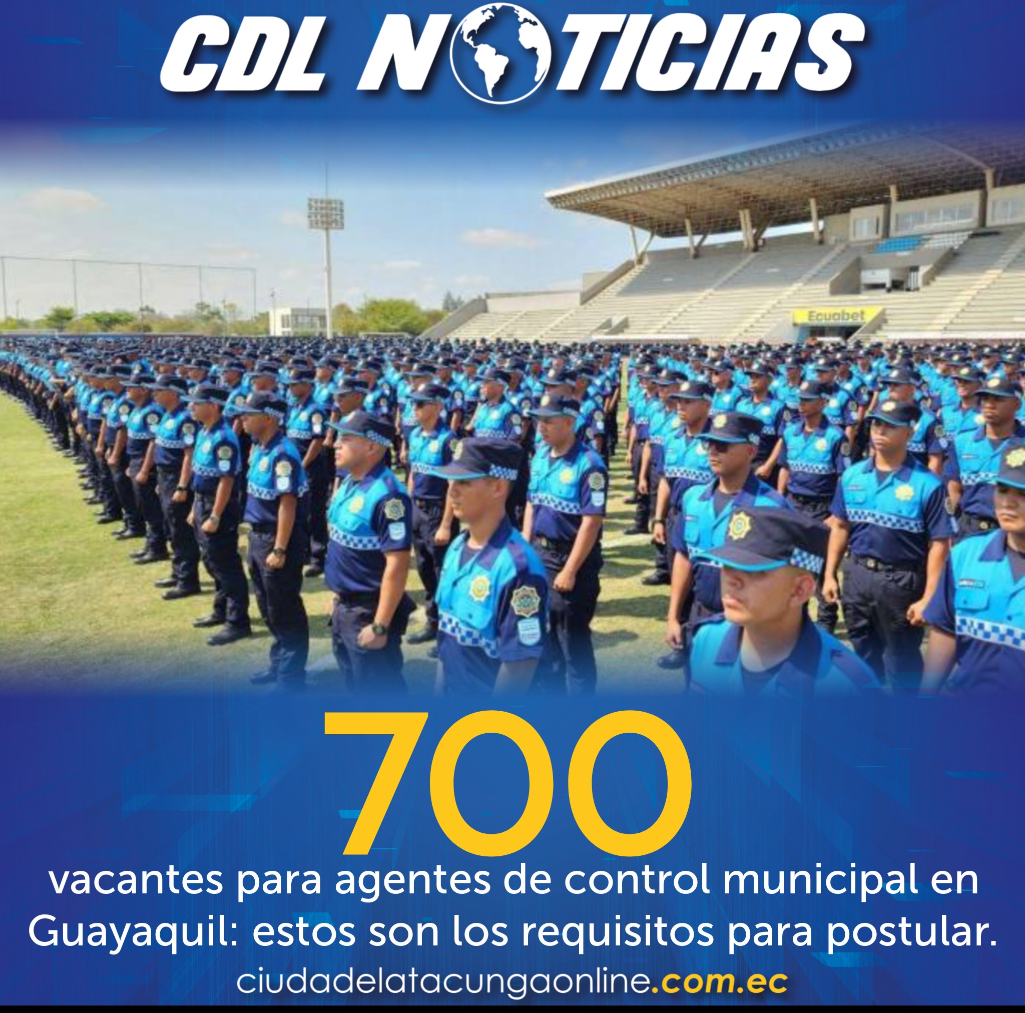 Abren 700 vacantes para agentes de control municipal en Guayaquil: estos son los requisitos para postular