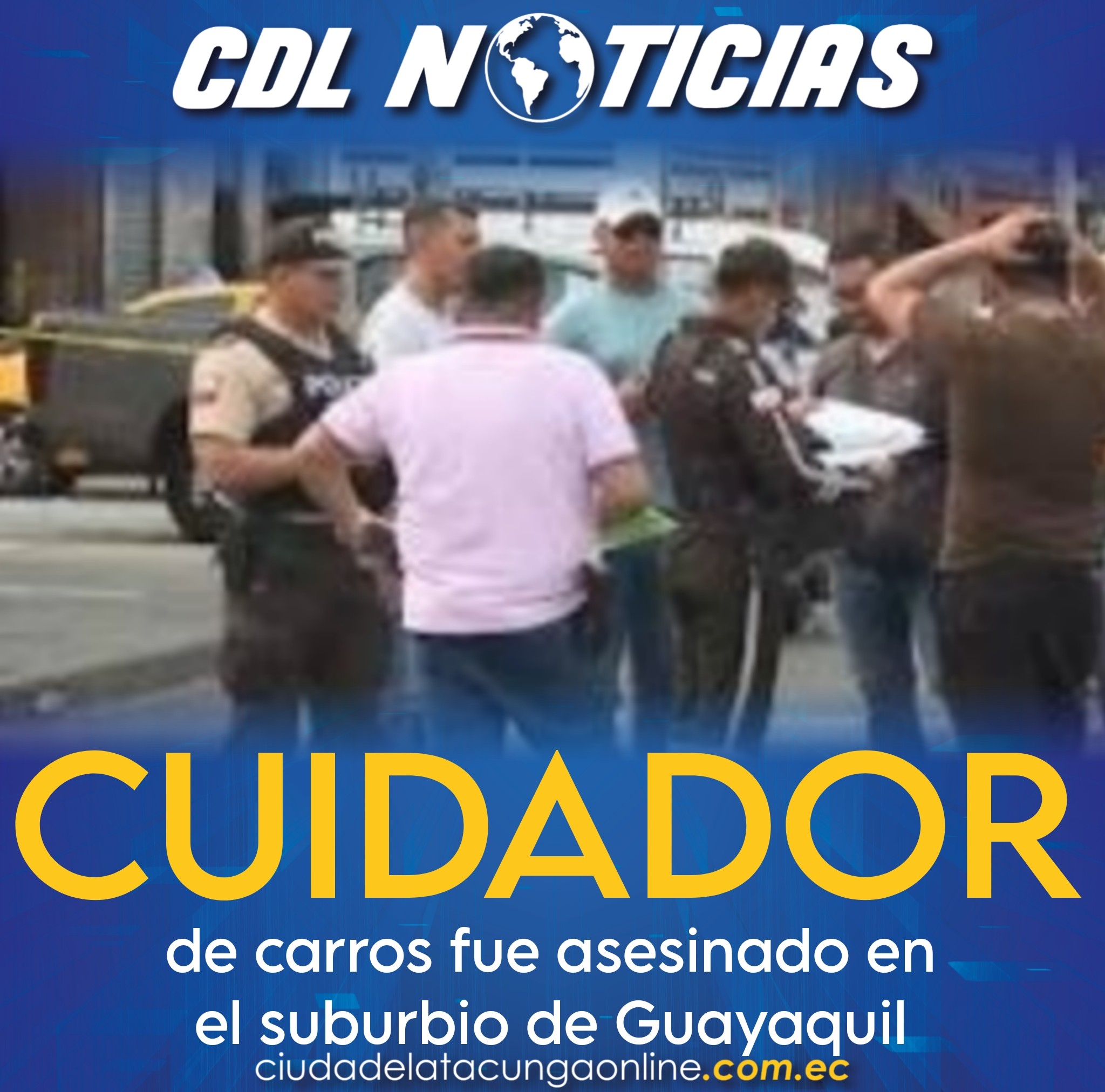 Un cuidador de carros fue ases inado en el suburbio de Guayaquil