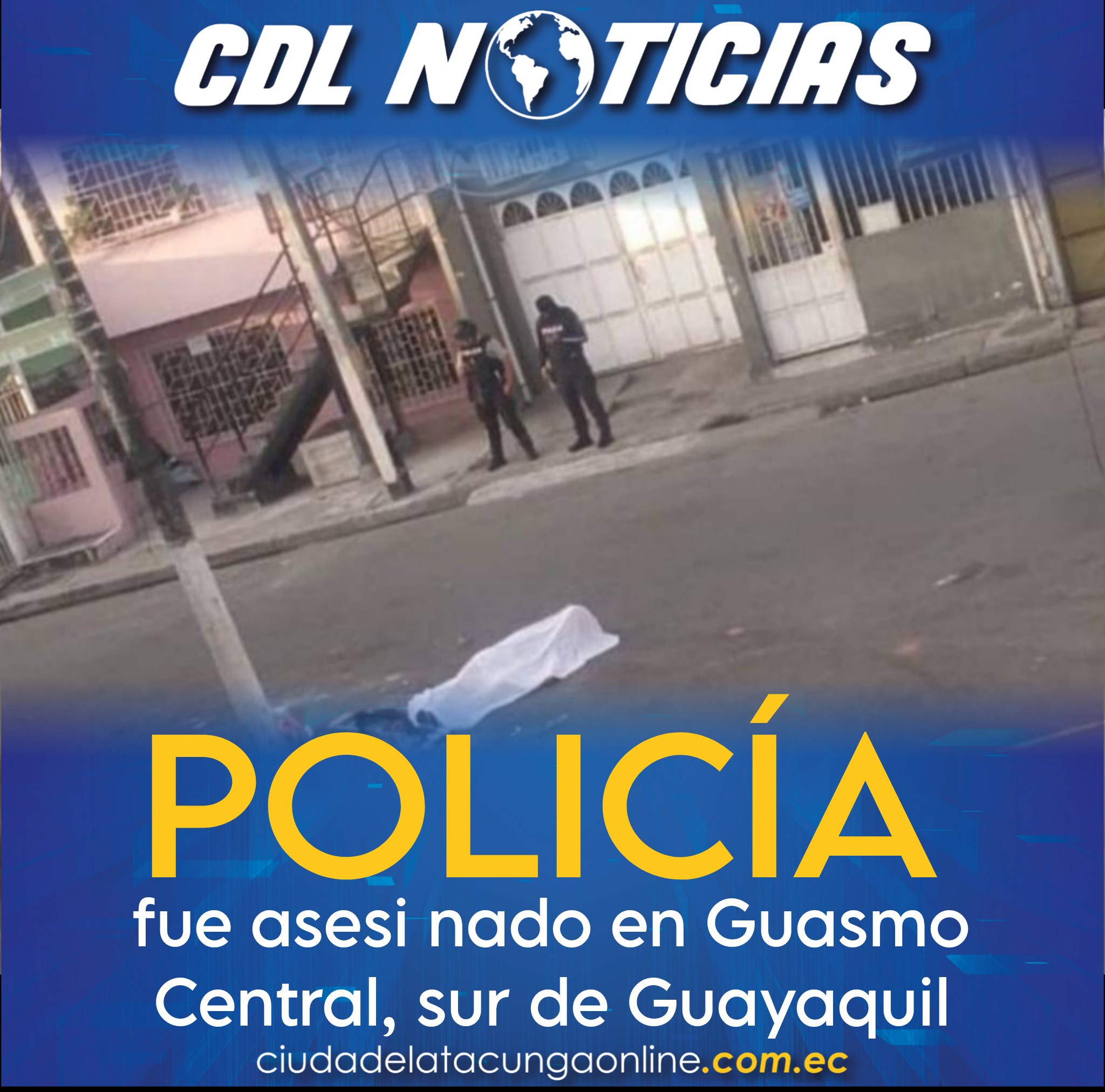 Policía fue asesi nado en Guasmo Central, sur de Guayaquil