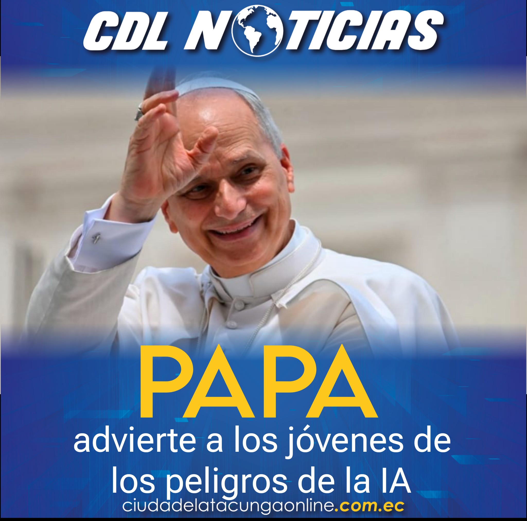 El papa advierte a los jóvenes de los peligros de la IA