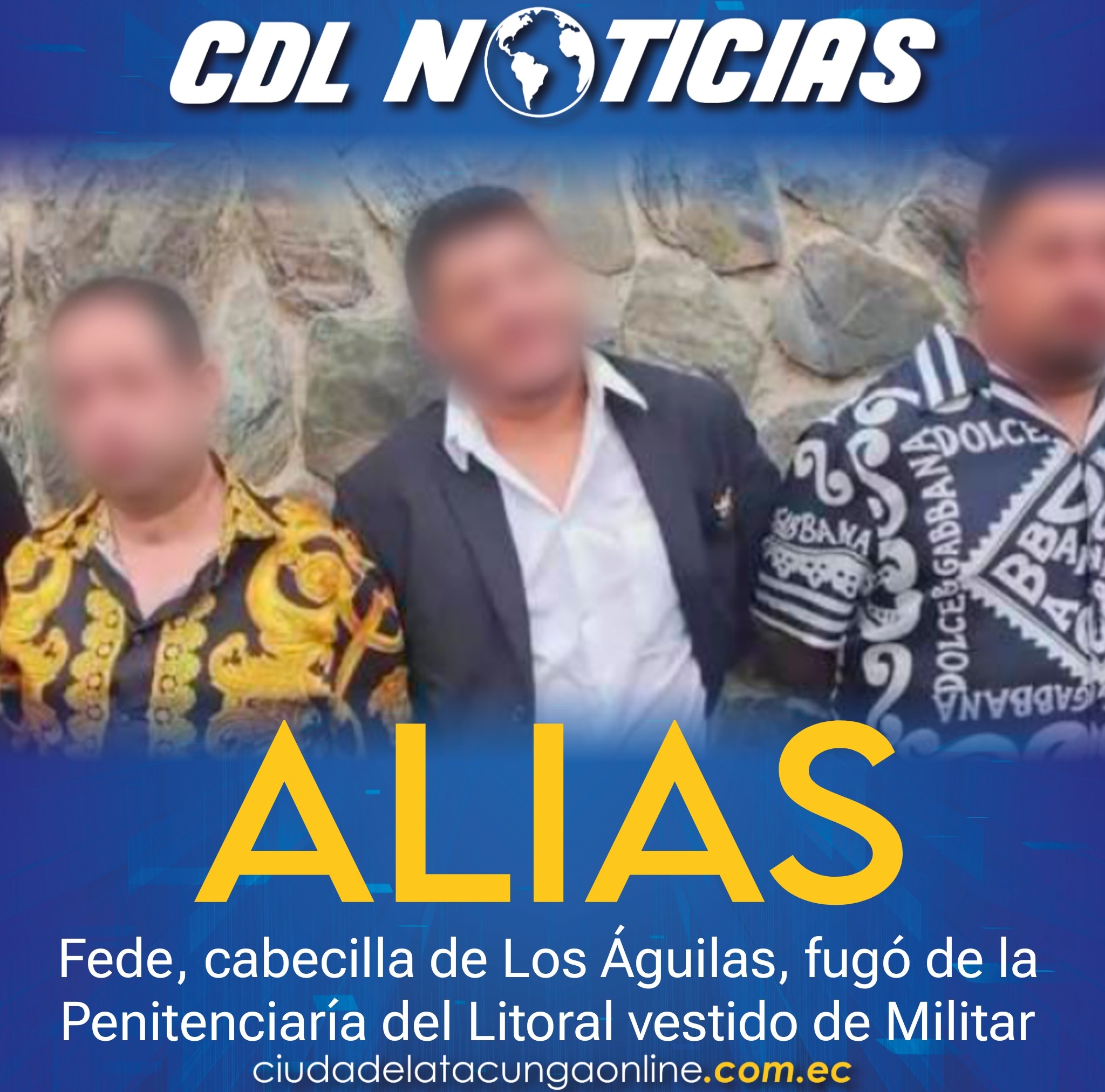 Alias Fede, cabecilla de Los Águilas, fugó de la Penitenciaría del Litoral vestido de Militar