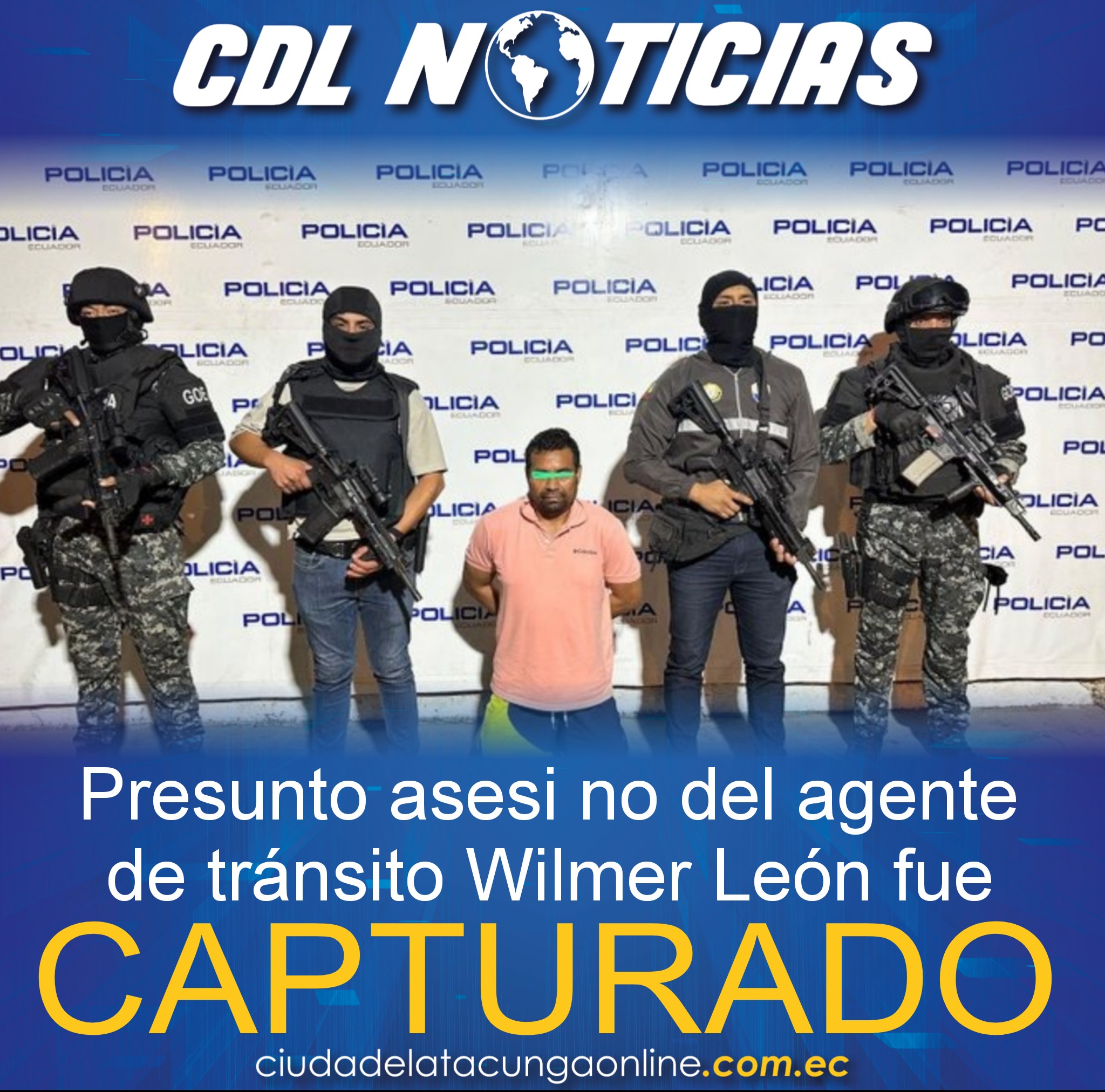 El presunto asesino del agente de tránsito Wilmer León fue capturado